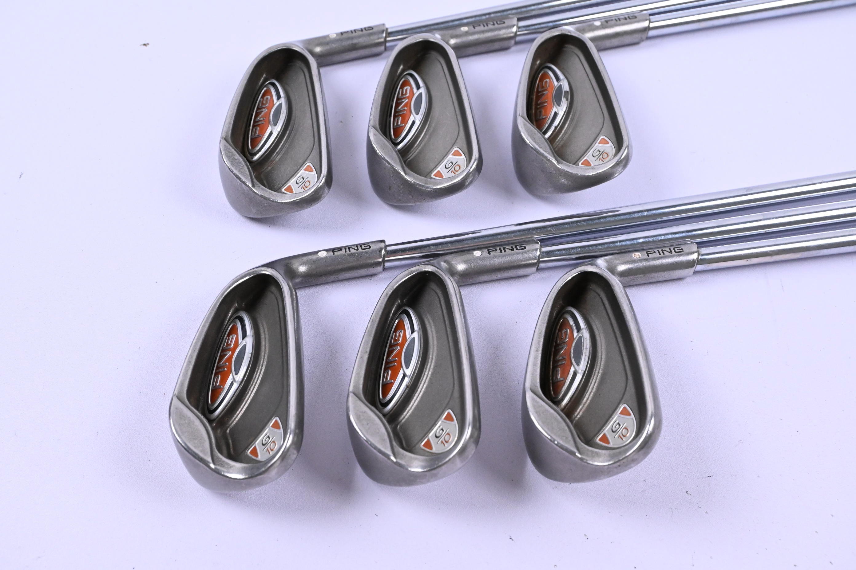 Ping G10 Irons / 5-PW / White Dot / Regular Flex Ping Shafts