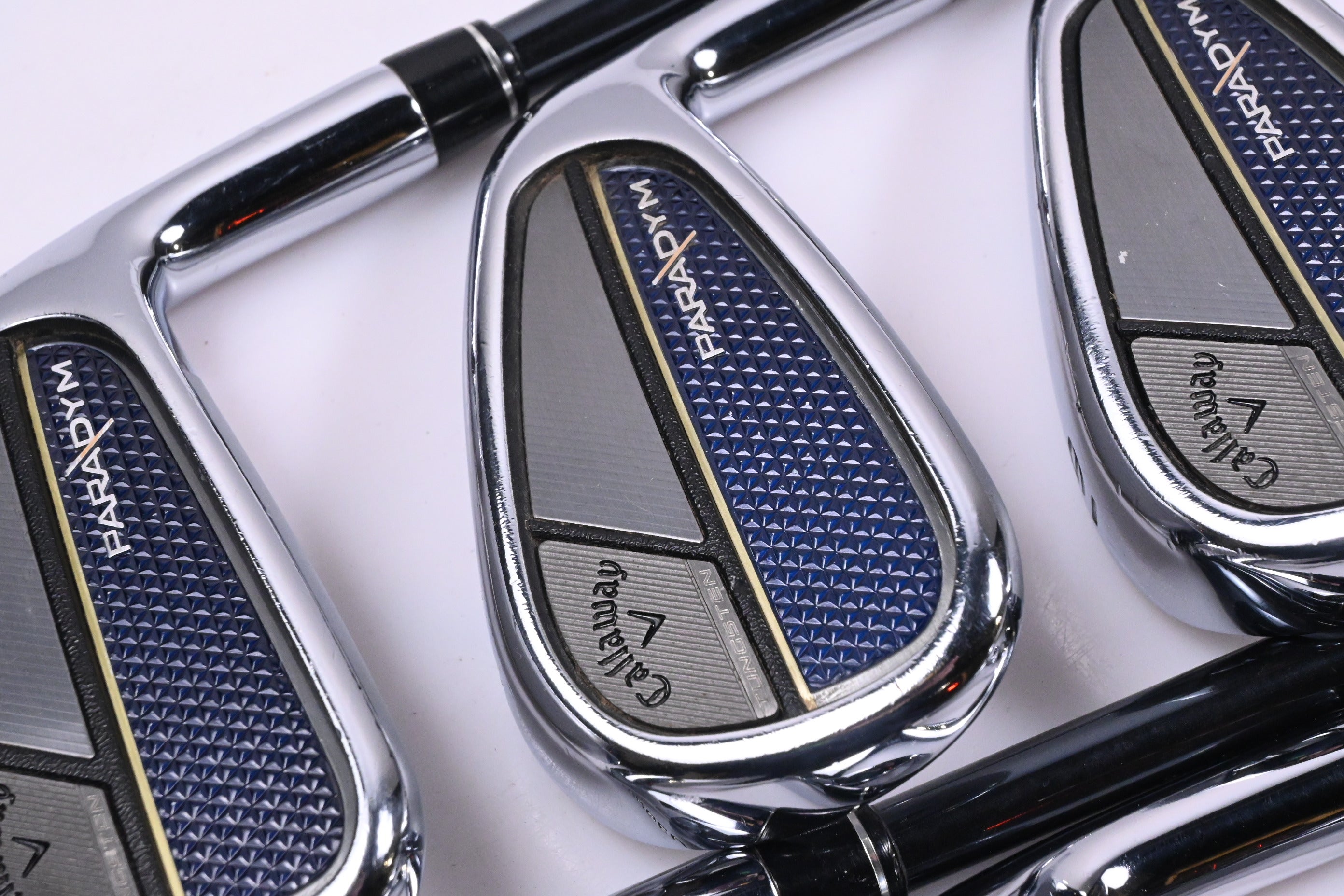 Callaway Paradym Irons / 7-PW+AW+GW / Senior Flex UST Recoil Dart 65 Shafts