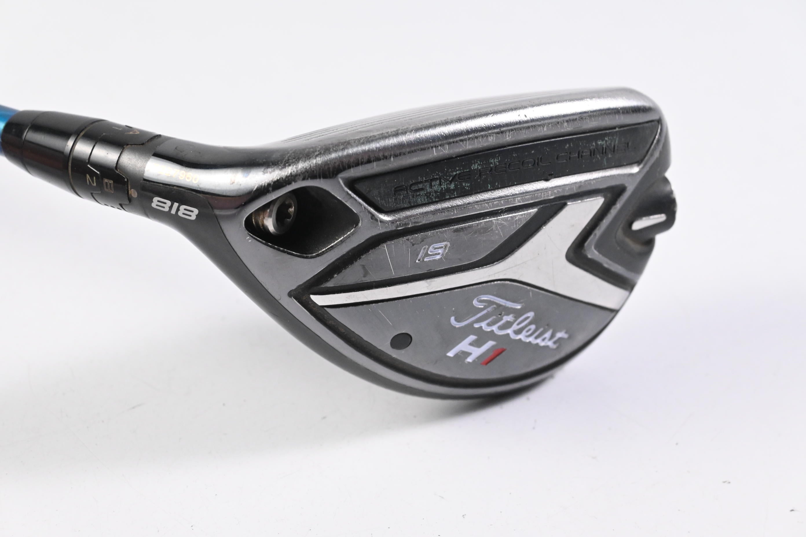 Left Hand Titleist 818 H1 #3 Hybrid / 19 Degree / X-Flex EvenFlow Blue 85 Shaft