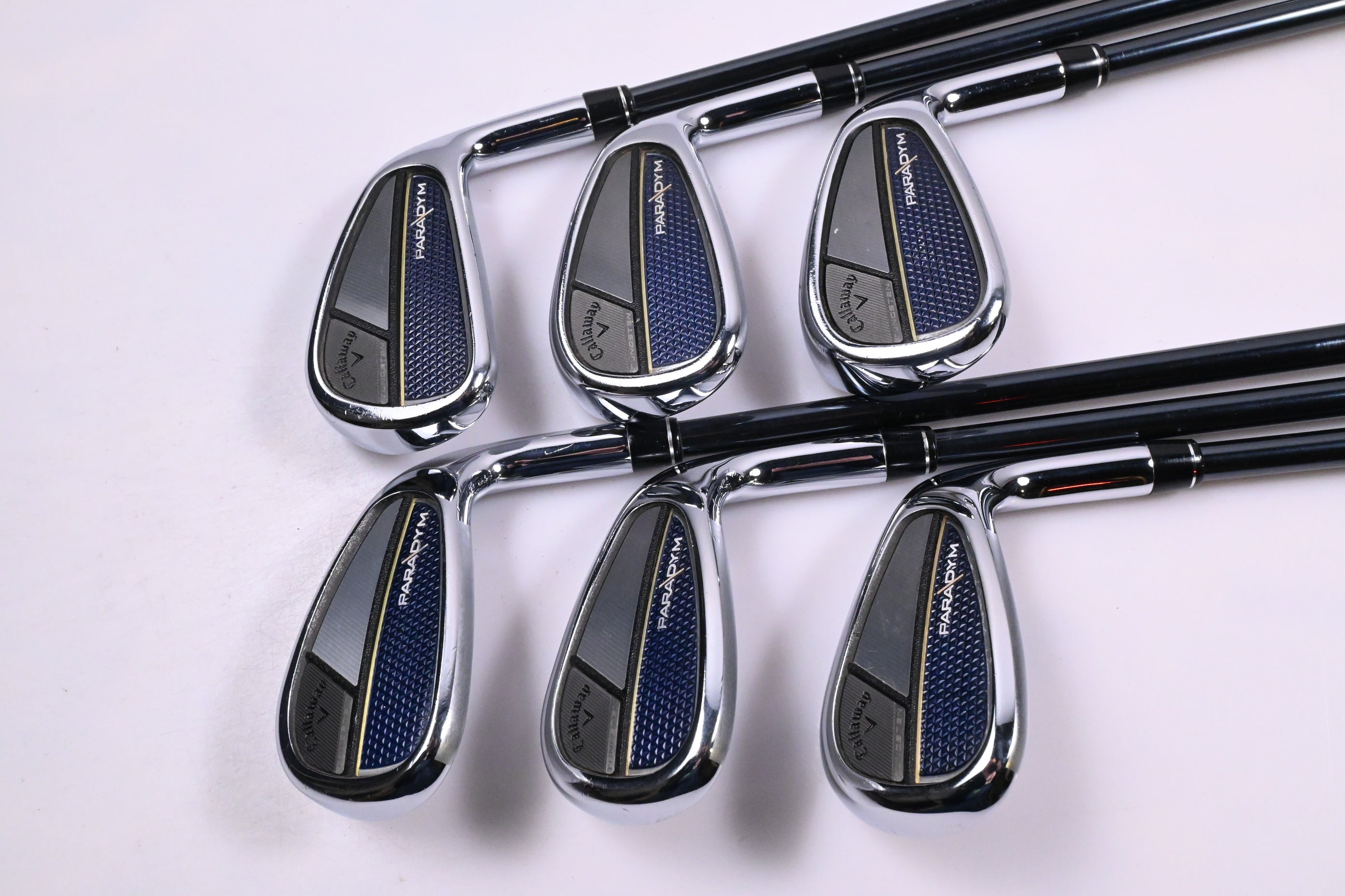 Callaway Paradym Irons / 7-PW+AW+GW / Senior Flex UST Recoil Dart 65 Shafts