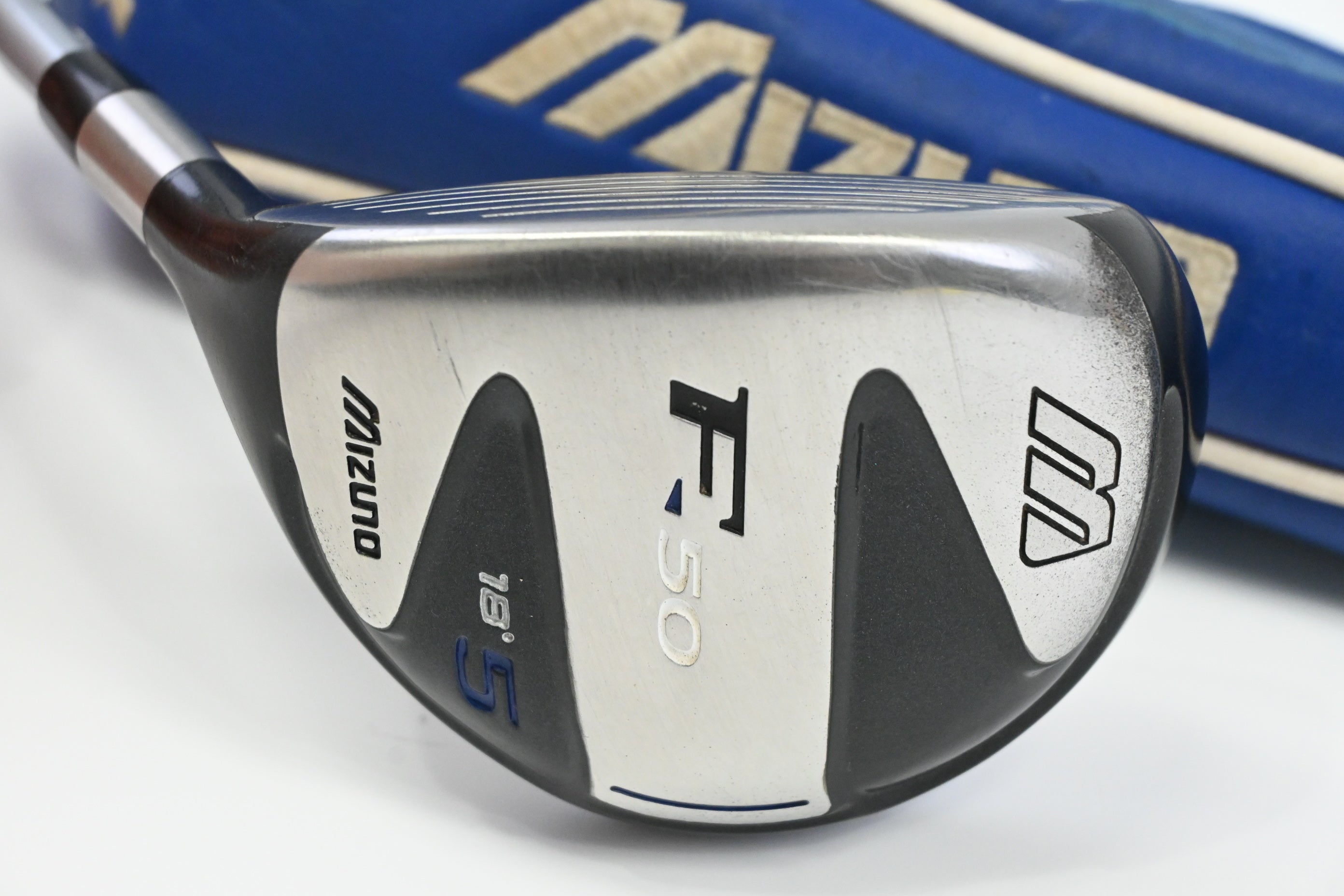 Left Hand Mizuno F-50 #5 Wood / 18 Degree / Stiff Flex Mizuno Exsar FS2 Shaft