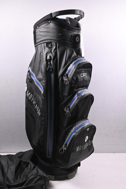 Motocaddy Dry-Series Cart Bag / 14-Way Divider / Black, Blue