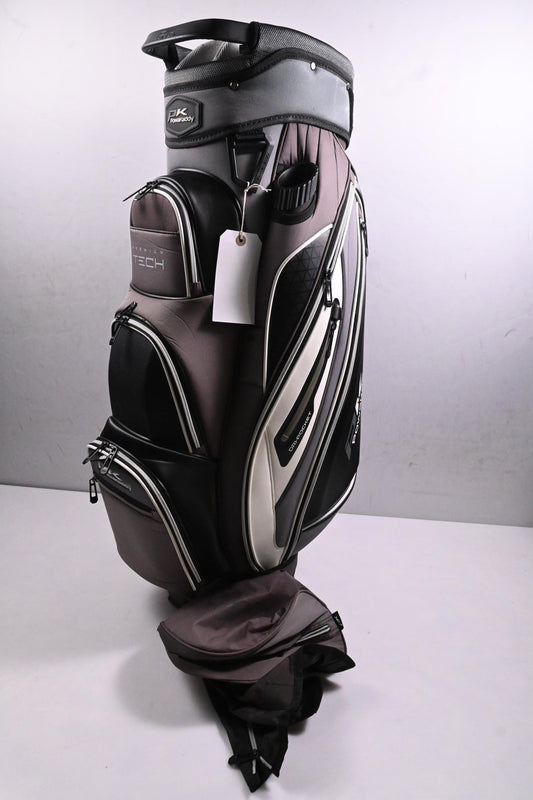 Powakaddy Premium Tech Cart Bag / 14-Way Divider / Grey & Black