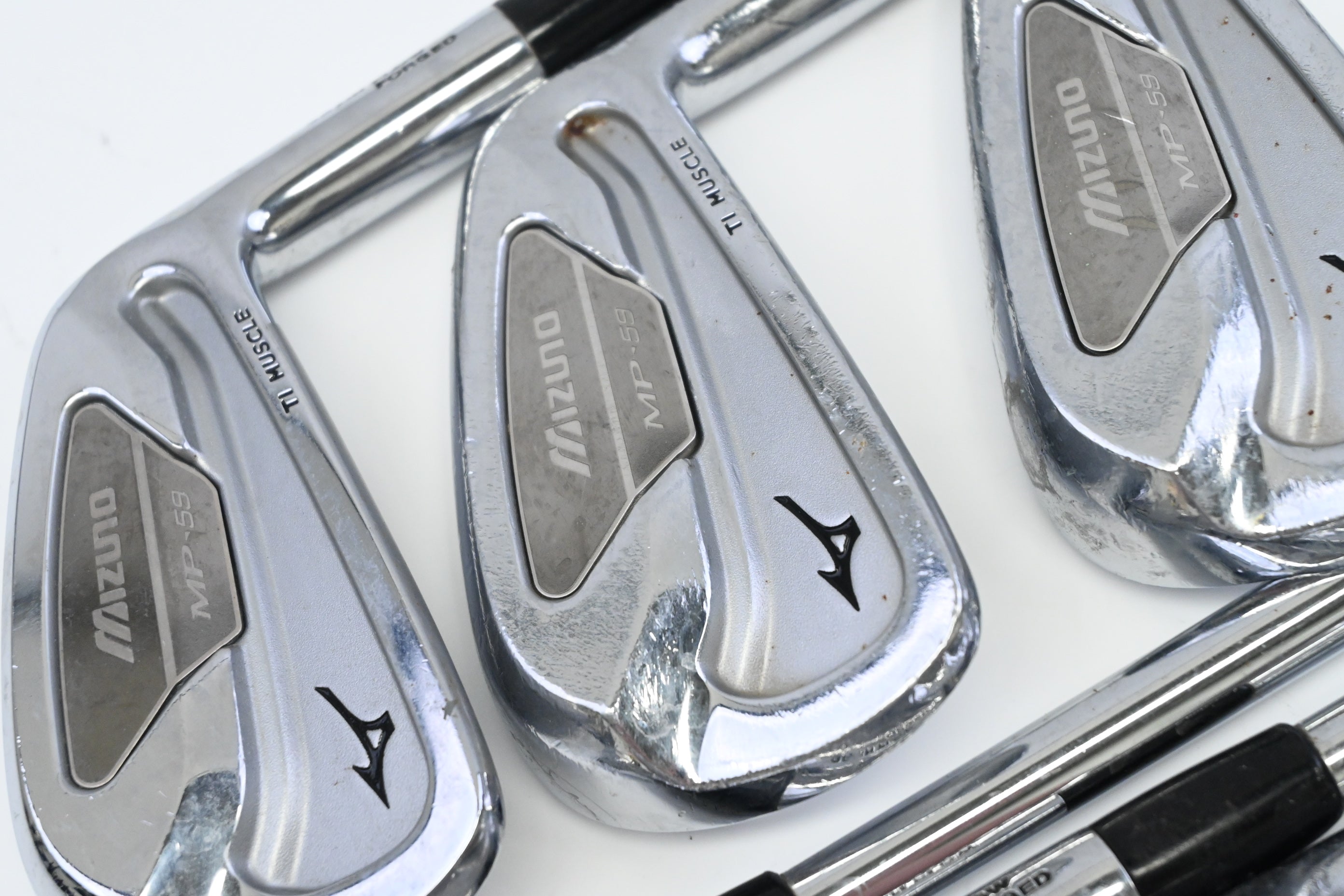 Mizuno MP-59 Irons / 4-PW / Regular Flex Dynalite Gold XP R300 Shafts