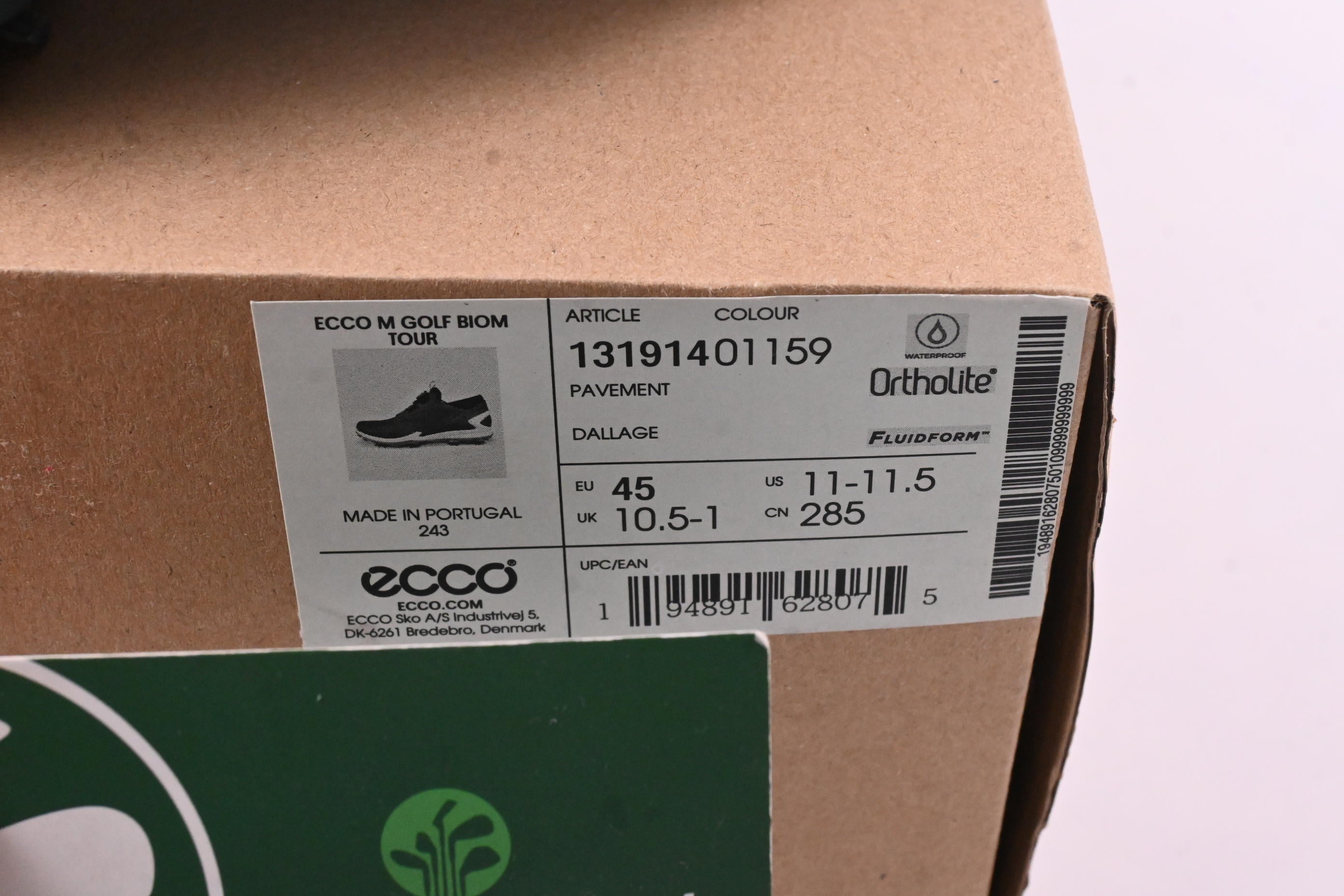 ECCO M Biom Tour Golf Shoes / Size UK 10.5-11 / Pavement