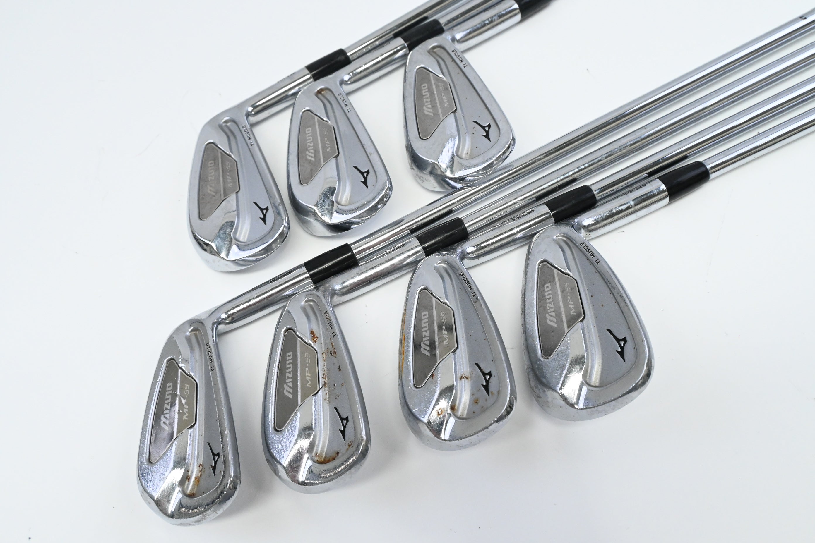 Mizuno MP-59 Irons / 4-PW / Regular Flex Dynalite Gold XP R300 Shafts