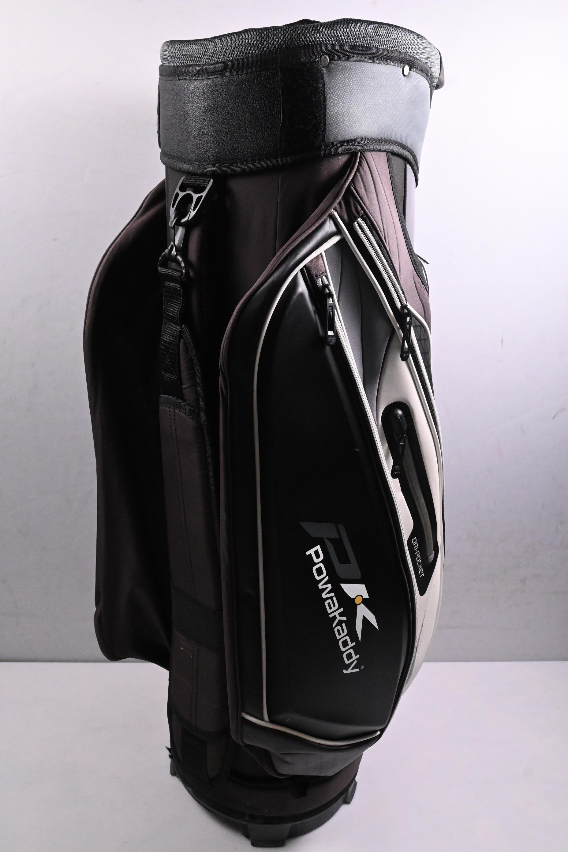 Powakaddy Premium Tech Cart Bag / 14-Way Divider / Grey & Black