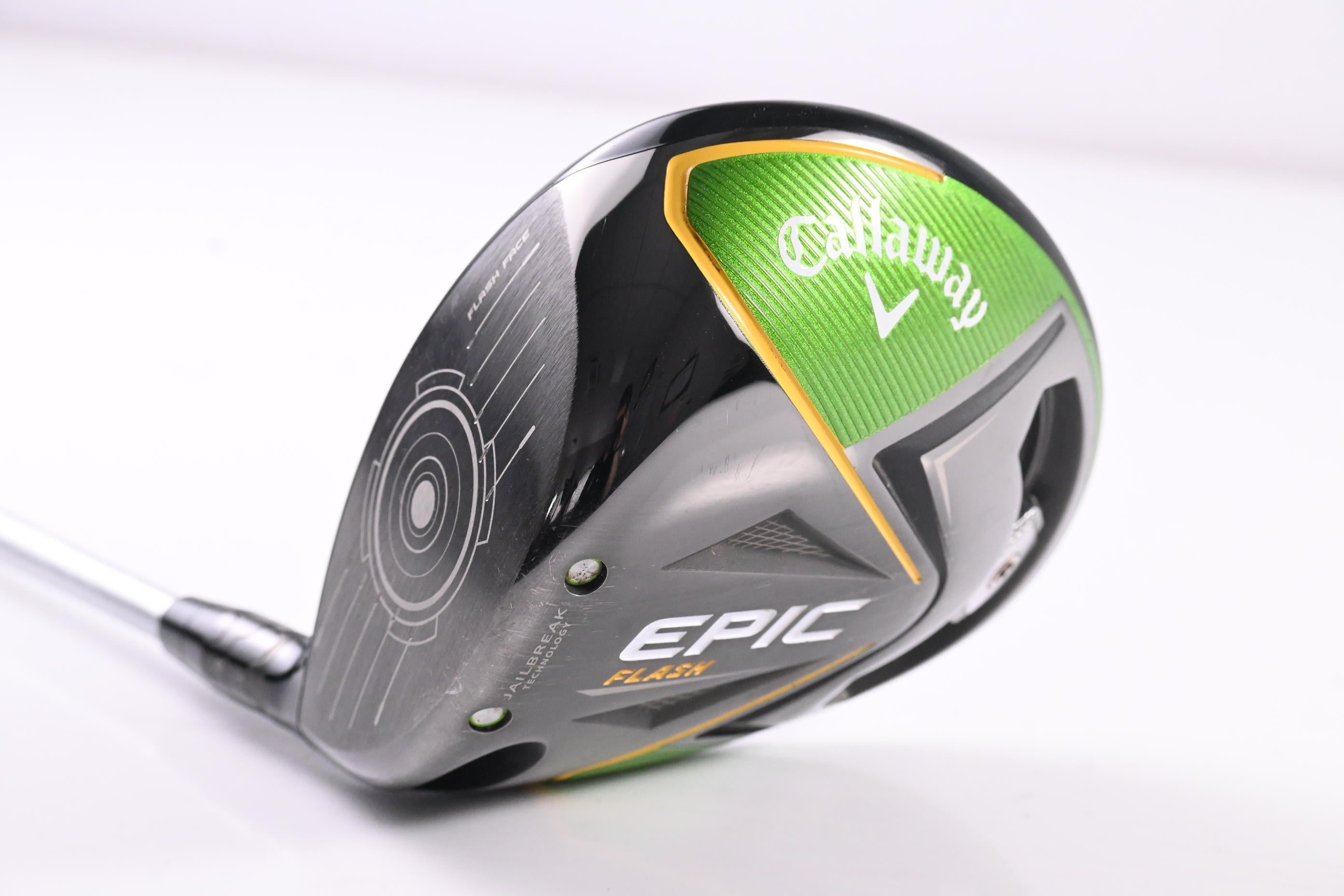Left Hand Callaway Epic Flash Driver / 10.5 Degree / Regular Flex EvenFlow Green