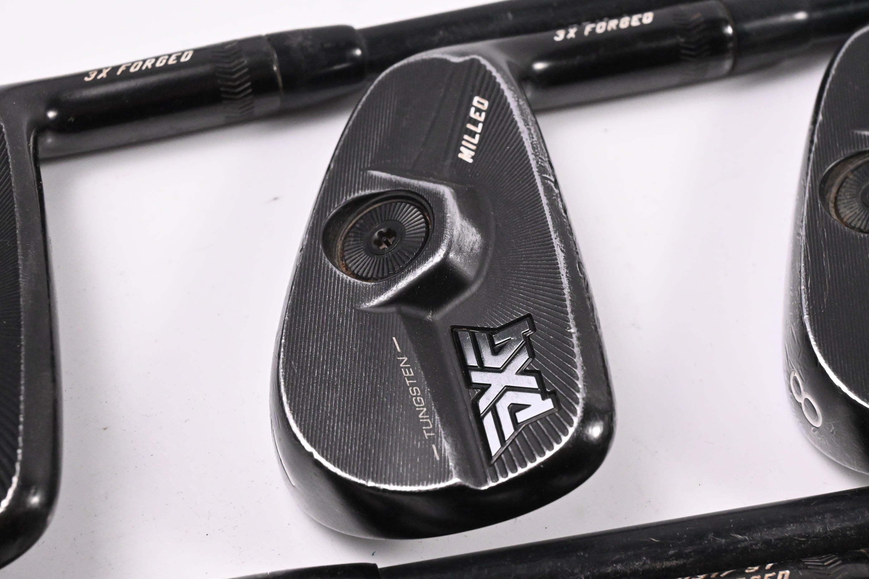 PXG 0317 T Milled Irons / 6-PW+GW / Stiff Flex KBS TGI 80 Shafts