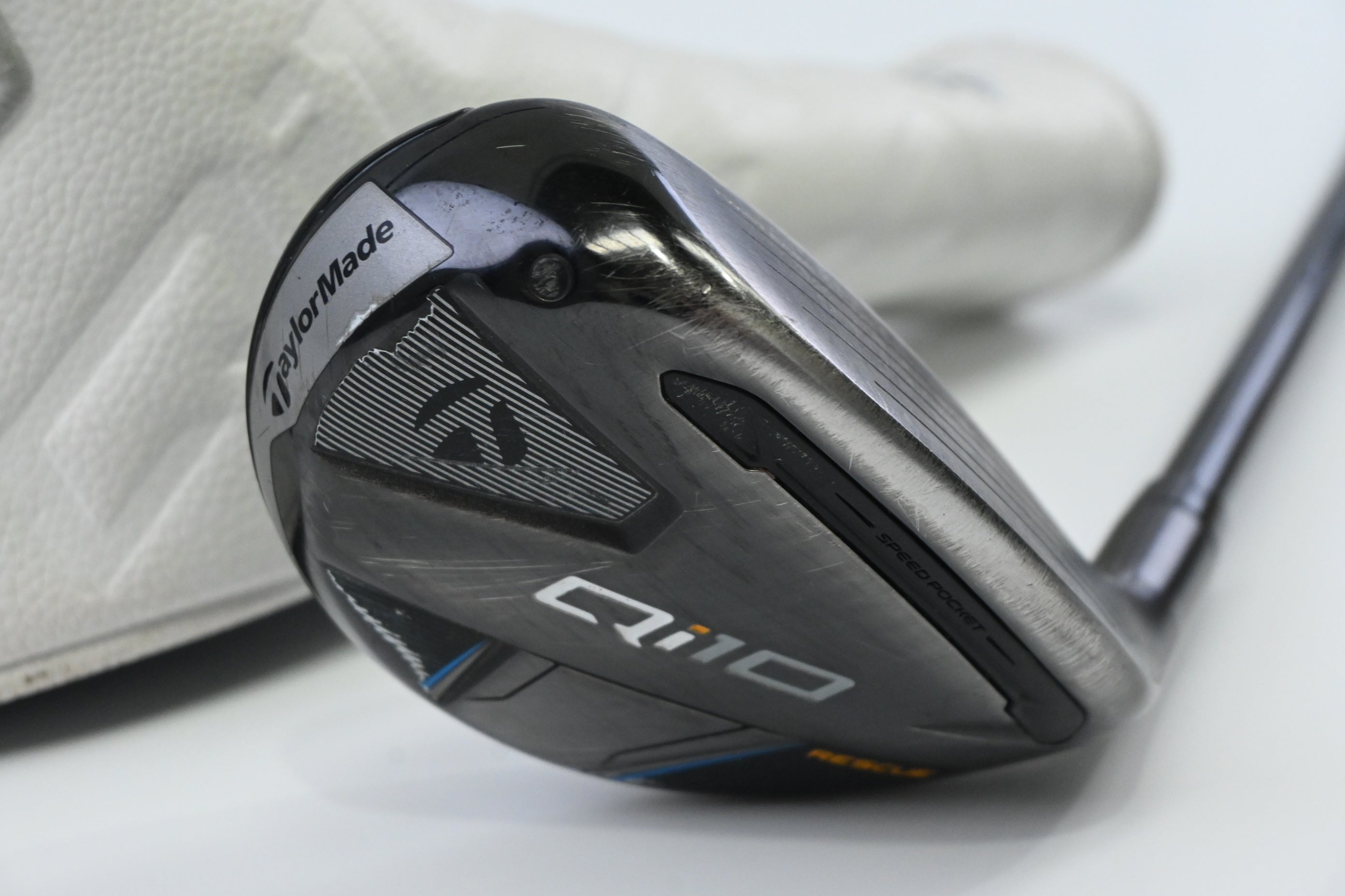 Taylormade Qi10 #4 Hybrid / 22 Degree / Stiff Flex Fujikura Ventus TR Blue 7