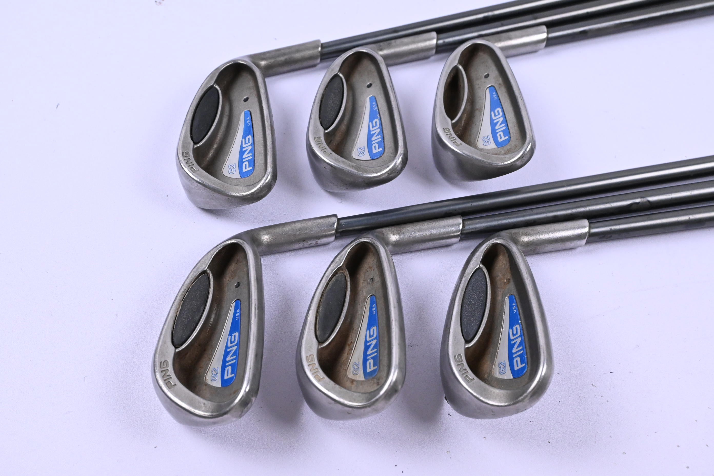 Ping G2 Irons / 6-PW+SW / Black Dot / Regular Flex Ping TFC 100 Shafts