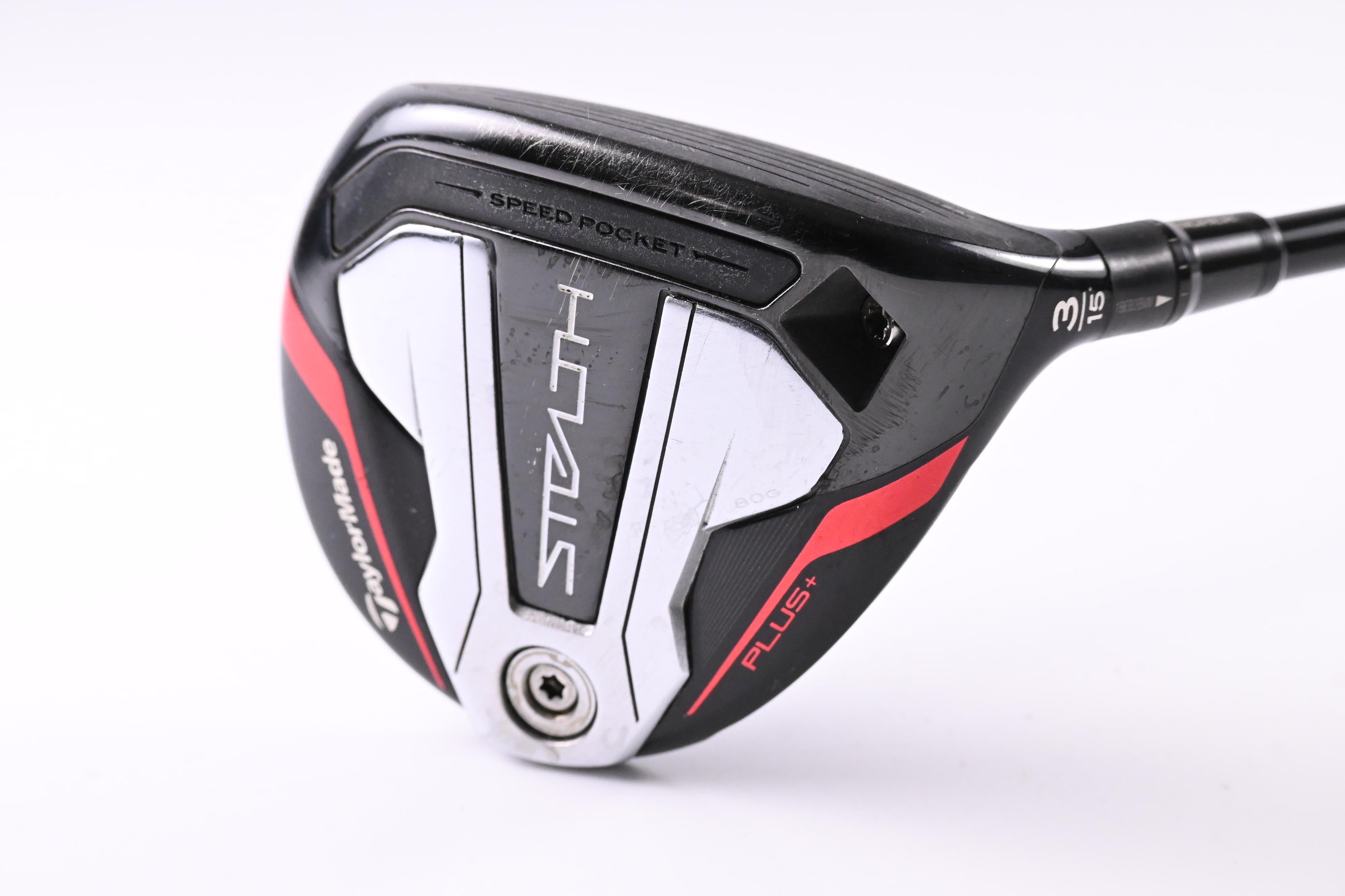 Taylormade Stealth Plus #3 Wood / 15 Degree / Stiff Flex HZRDUS Smoke RDX Red 75