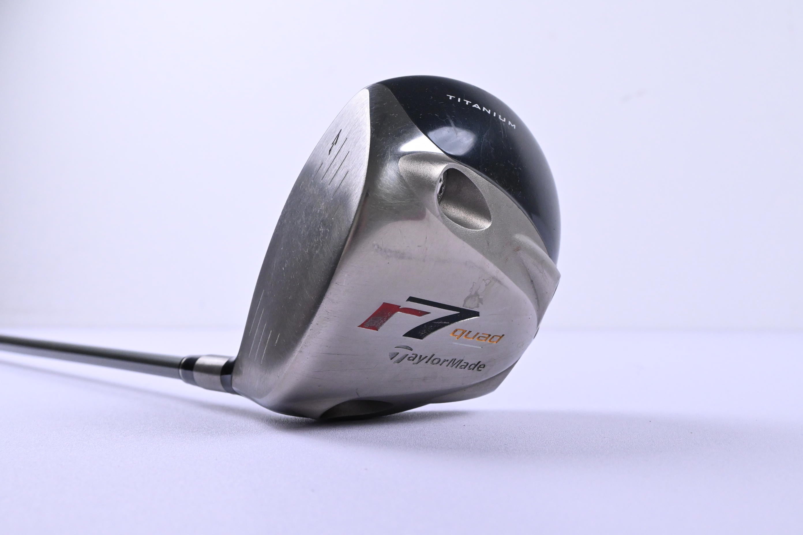 Left Hand Taylormade R7 Quad Driver / 9.5 Degree / Stiff Flex M.A.S.2 65 Shaft