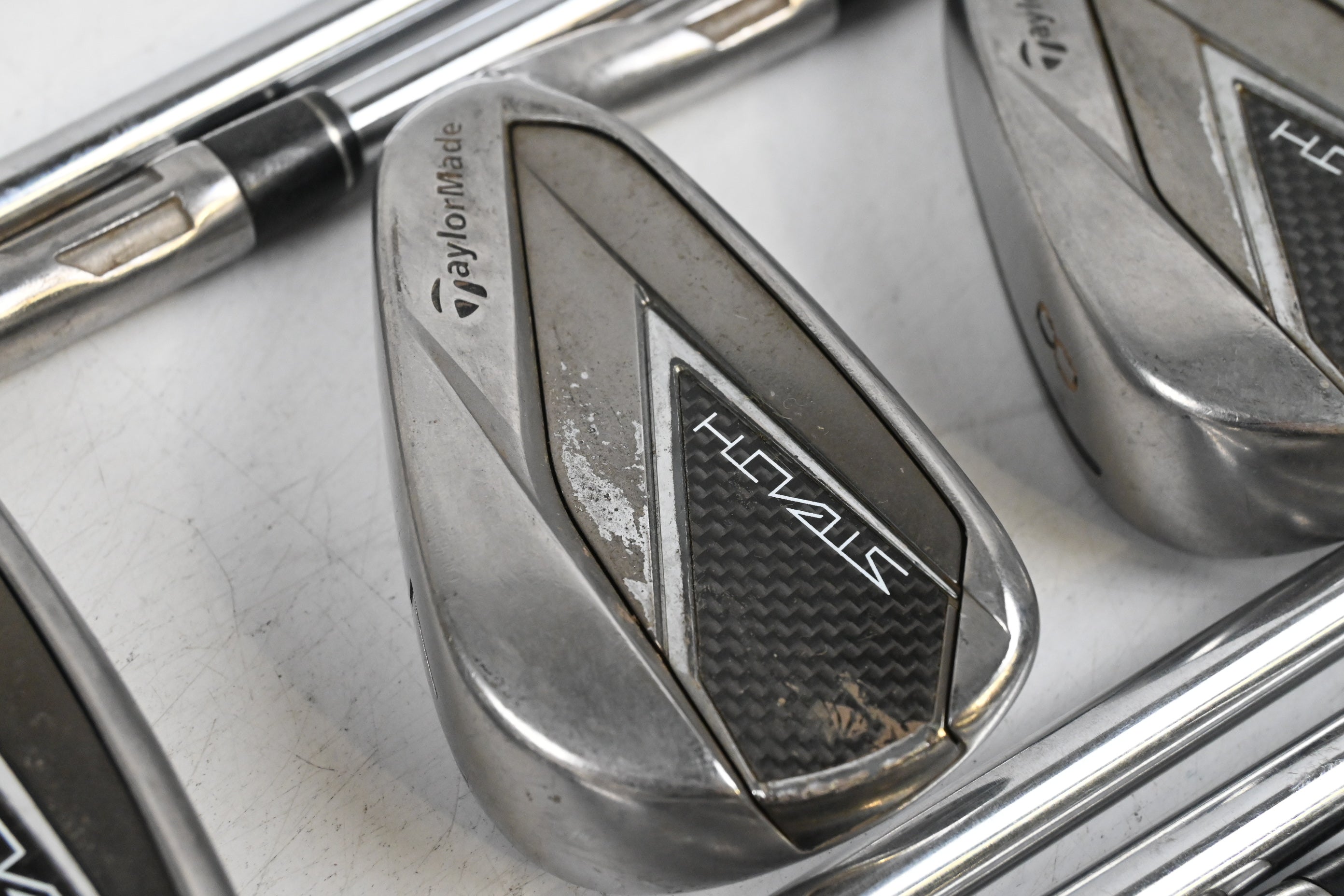 Taylormade Stealth Irons / 5-PW+GW+SW / Regular Flex KBS MAX MT 85 Shafts