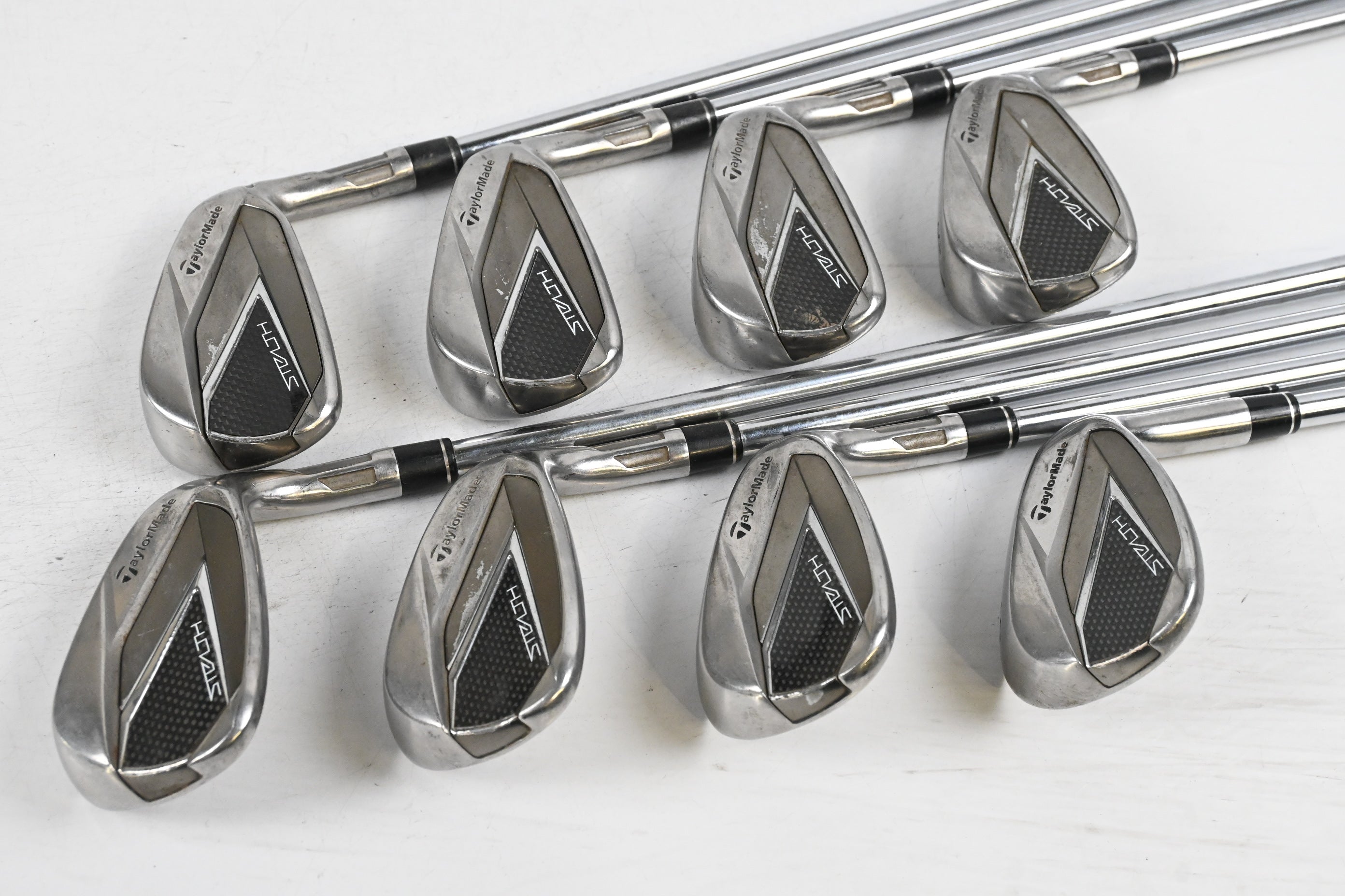 Taylormade Stealth Irons / 5-PW+GW+SW / Regular Flex KBS MAX MT 85 Shafts
