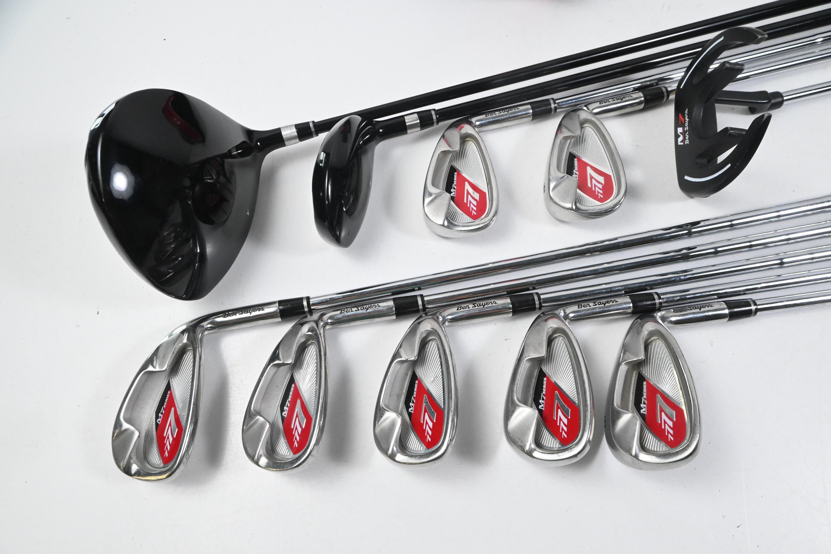 Ben Sayers M7 Fire Package Set / Woods, Irons, Putter, Bag