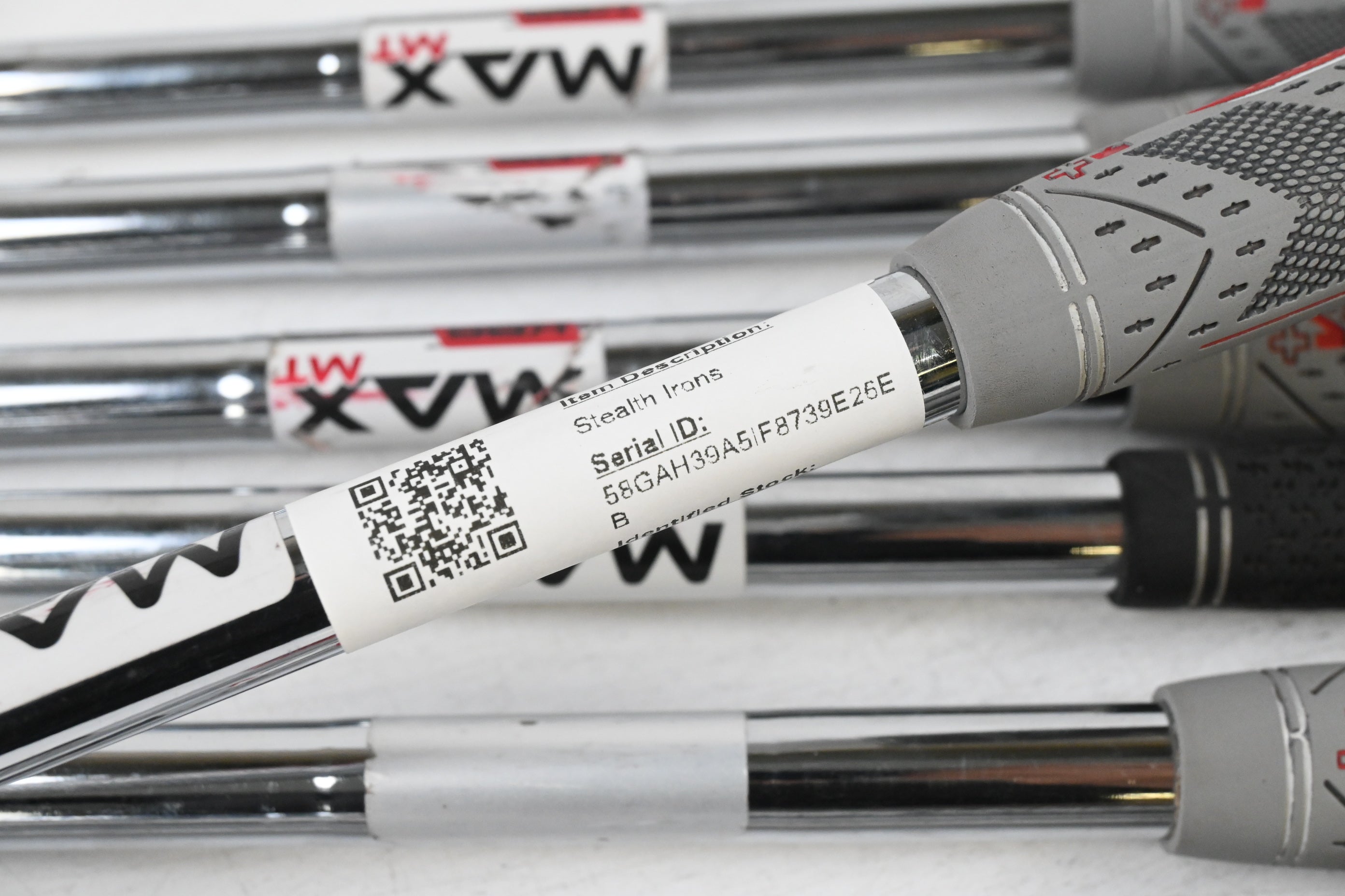 Taylormade Stealth Irons / 5-PW+GW+SW / Regular Flex KBS MAX MT 85 Shafts
