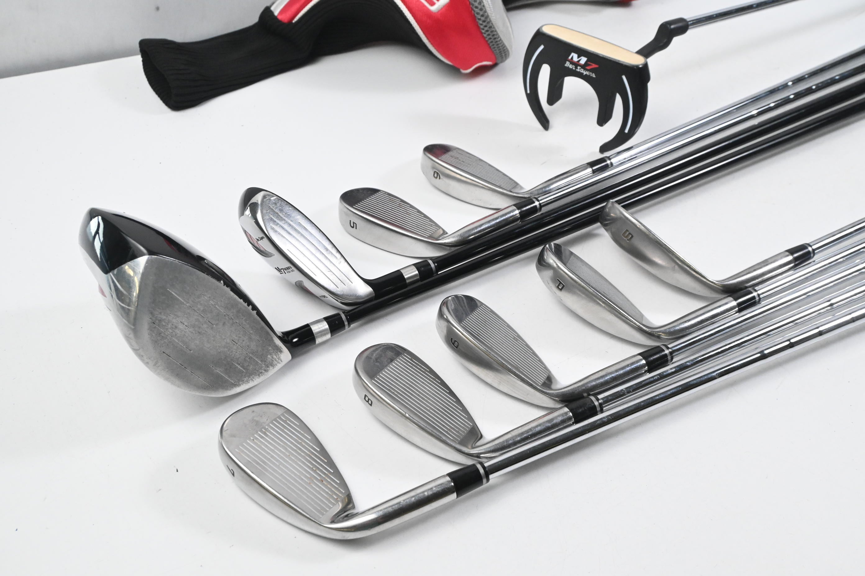 Ben Sayers M7 Fire Package Set / Woods, Irons, Putter, Bag