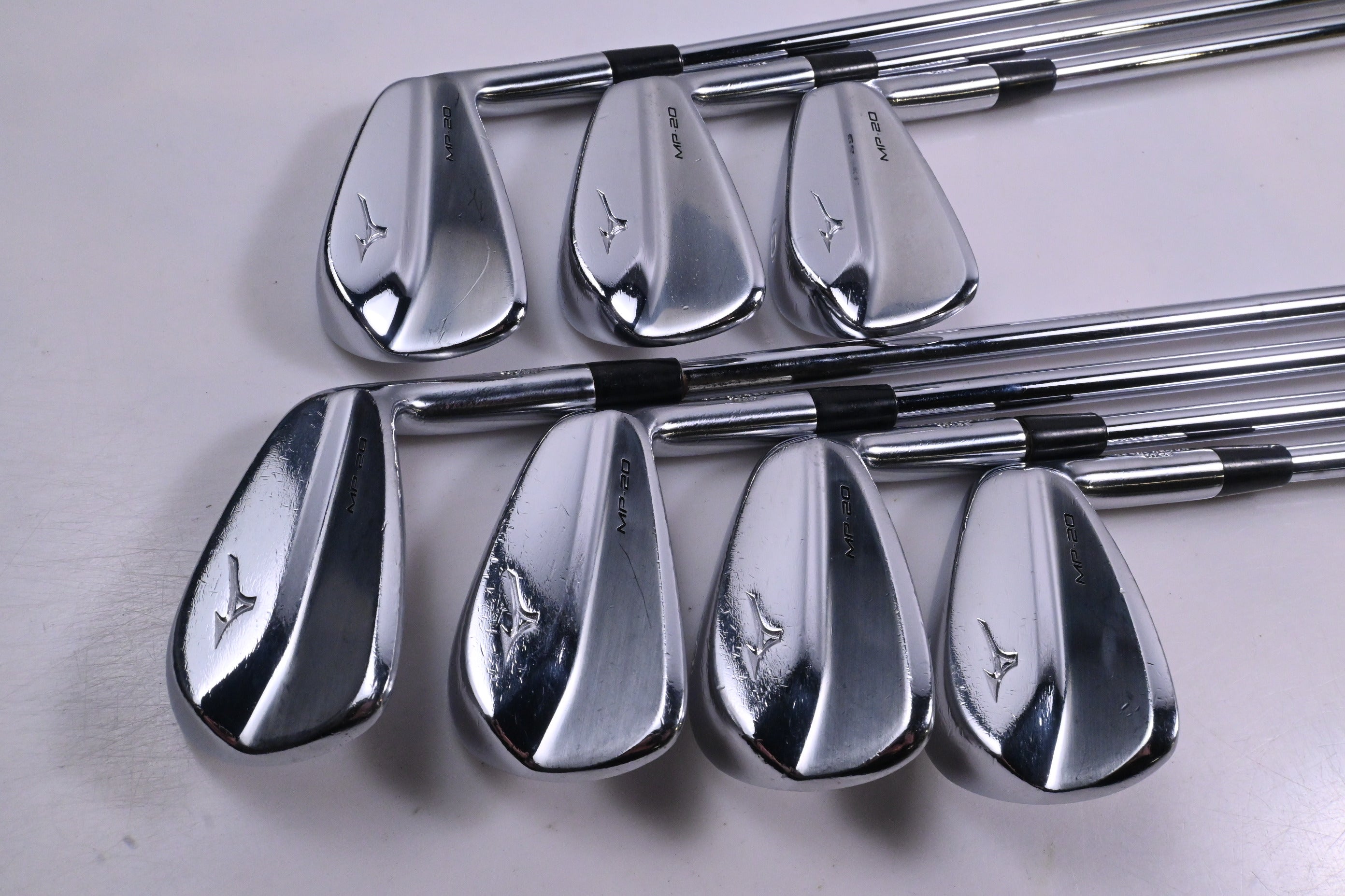 Mizuno MP-20 Blade Irons / 4-PW / Stiff Flex AMT Tour White S300 Shafts
