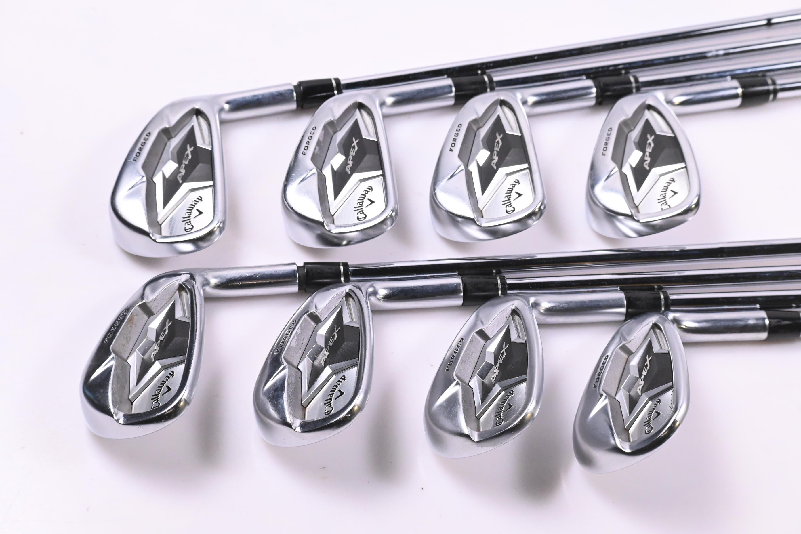 Callaway Apex 19 Irons / 5-PW+GW+SW / Stiff Flex Elevate Tour Shafts