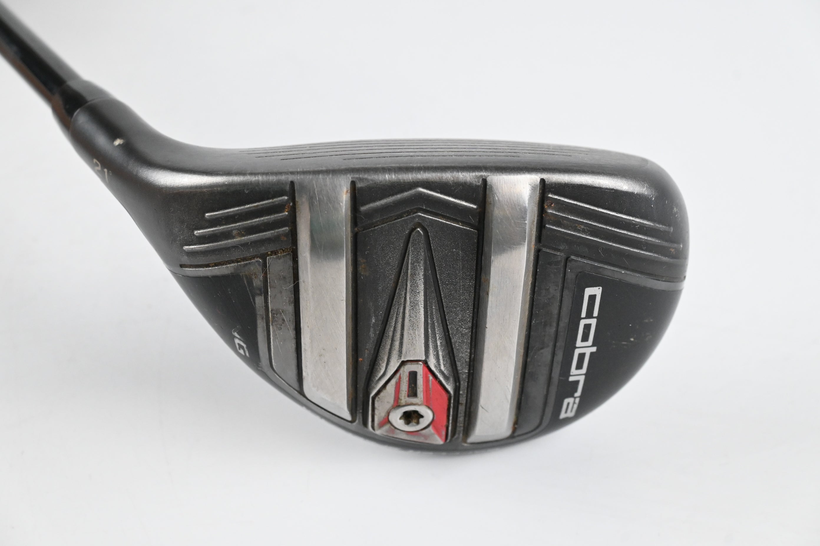 Left Hand Cobra King F9 #4 Hybrid / 21 Degree / Regular Flex Atmos Black 7 Shaft