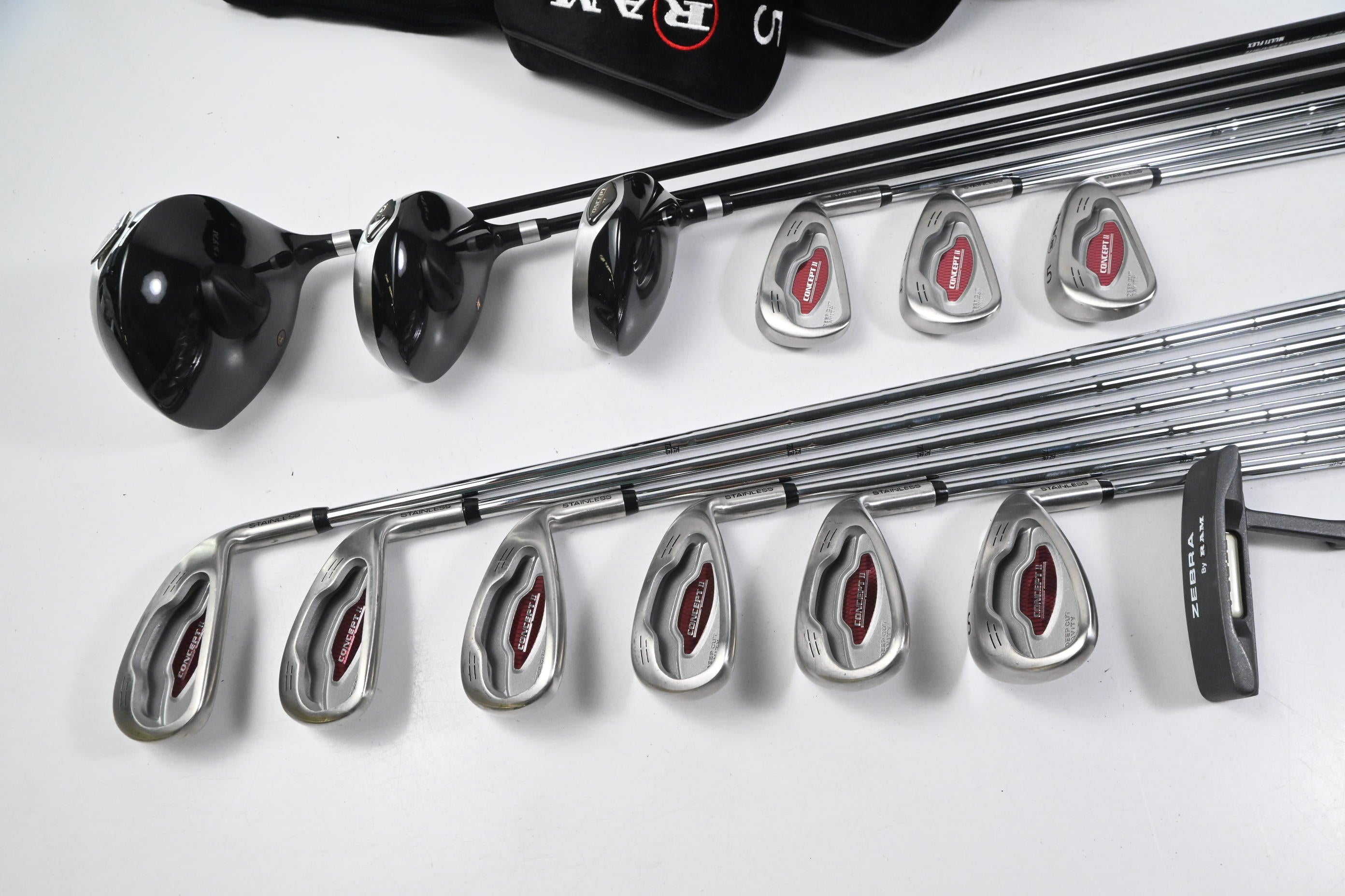 Ram Concept II Package Set / Woods, Irons, Putter, Bag