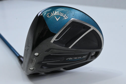 Left Hand Callaway Rogue Driver / 10.5 Degree / Regular Flex Evenflow Blue 65