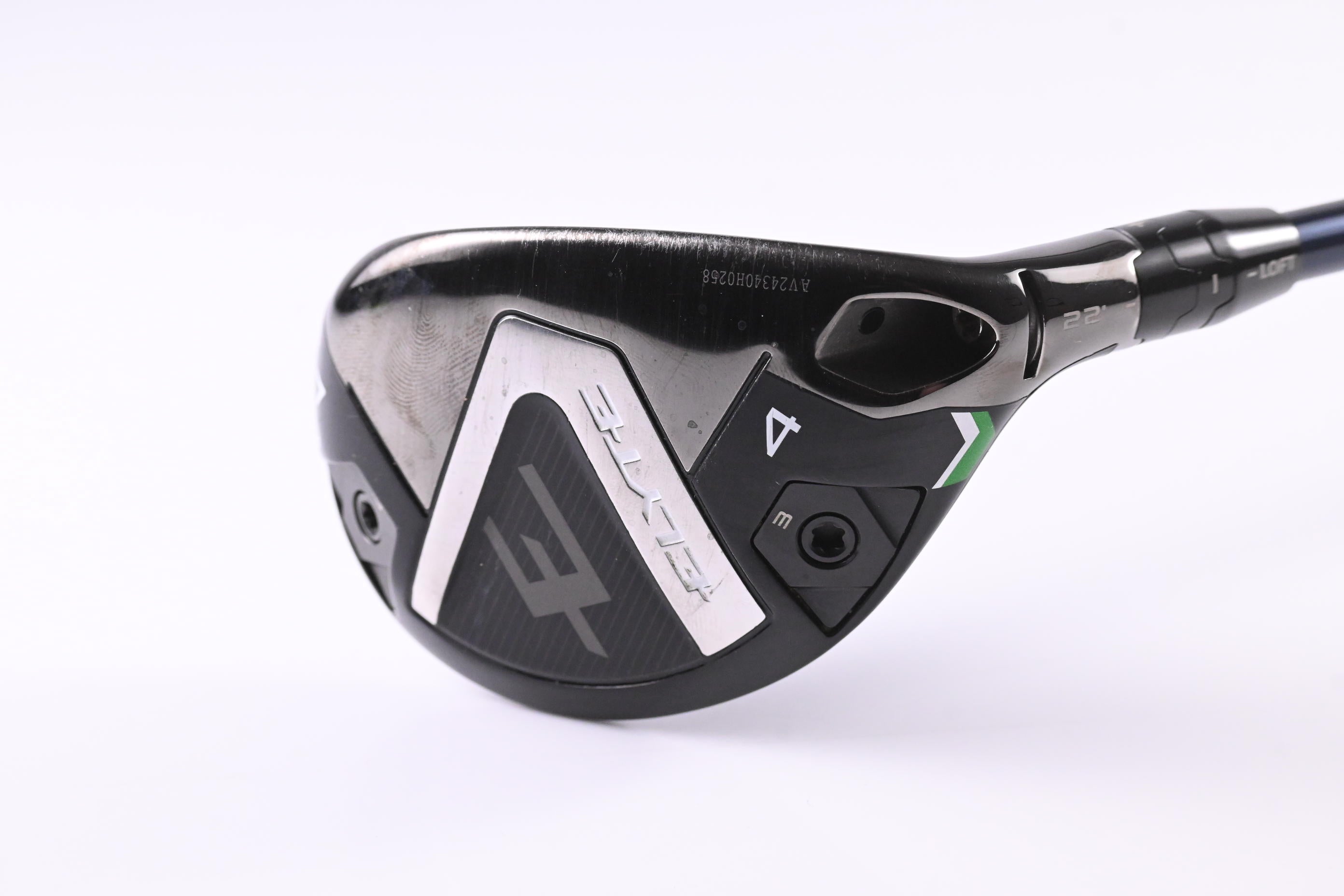Callaway Elyte #4 Hybrid / 22 Degree / Stiff Flex Ventus VeloCore Blue 7 Shaft