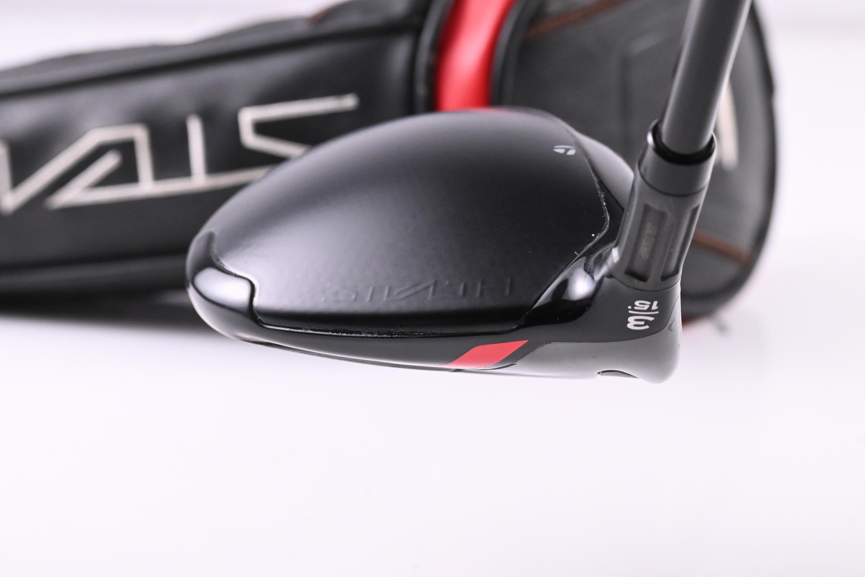 Left Hand Taylormade Stealth #3 Wood / 15 Degree / Stiff Flex HZRDUS Smoke RDX Red 75 Shaft