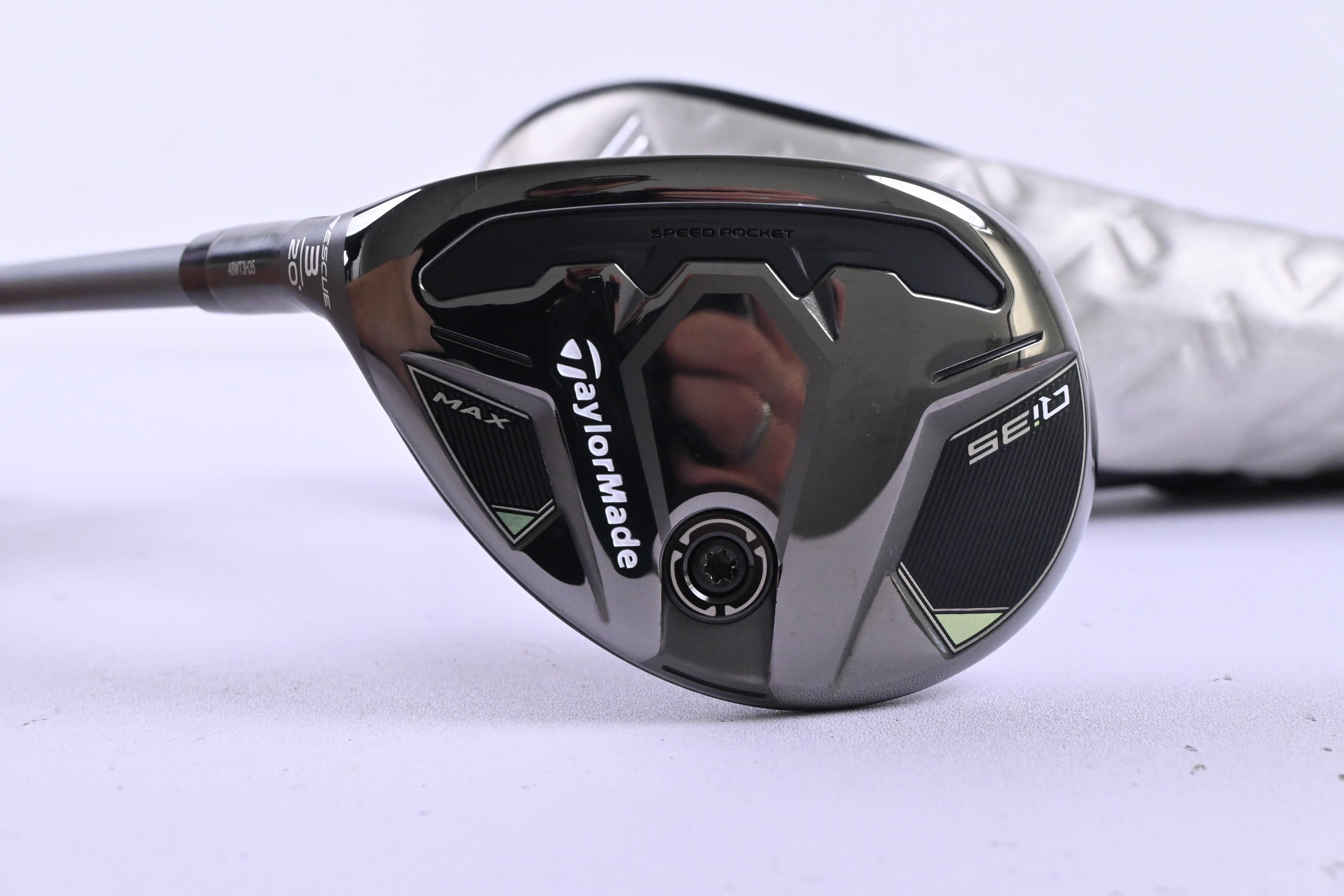 Left Hand Taylormade Qi35 Max #3 Hybrid / 20 Degree / Regular Flex Airspeeder 50