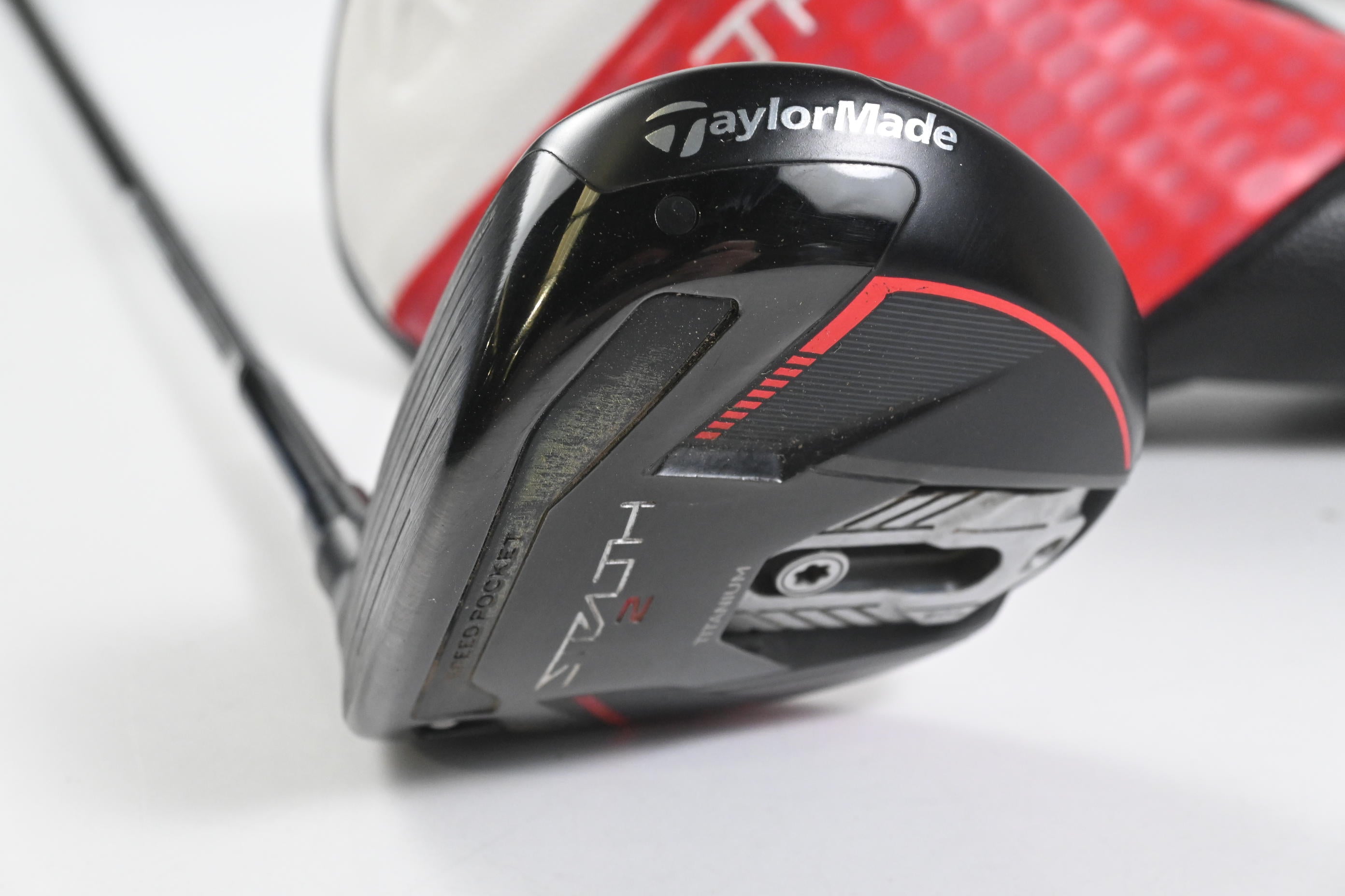 Left Hand Taylormade Stealth 2 Plus #3 Wood / 15 Degree / Stiff Flex Kai'li Red