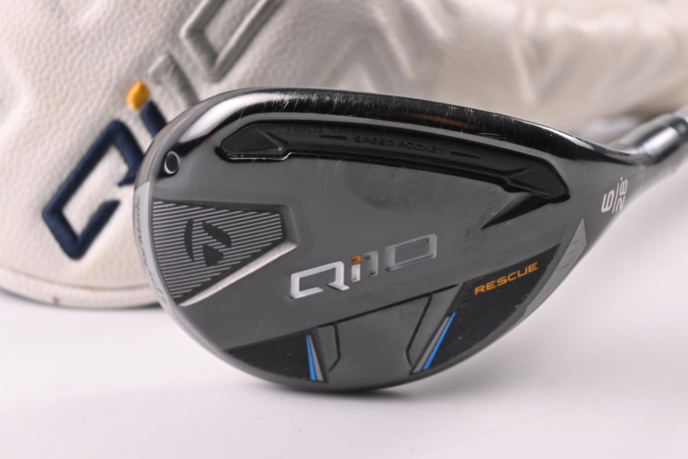 Taylormade Qi10 #6 Hybrid / 28 Degree / Regular Flex Fujikura SpeederNX TCS 50