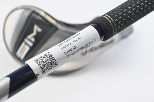 Taylormade SIM Max #4 Hybrid / 22 Degree / Regular Flex Ventus Blue 6 Shaft