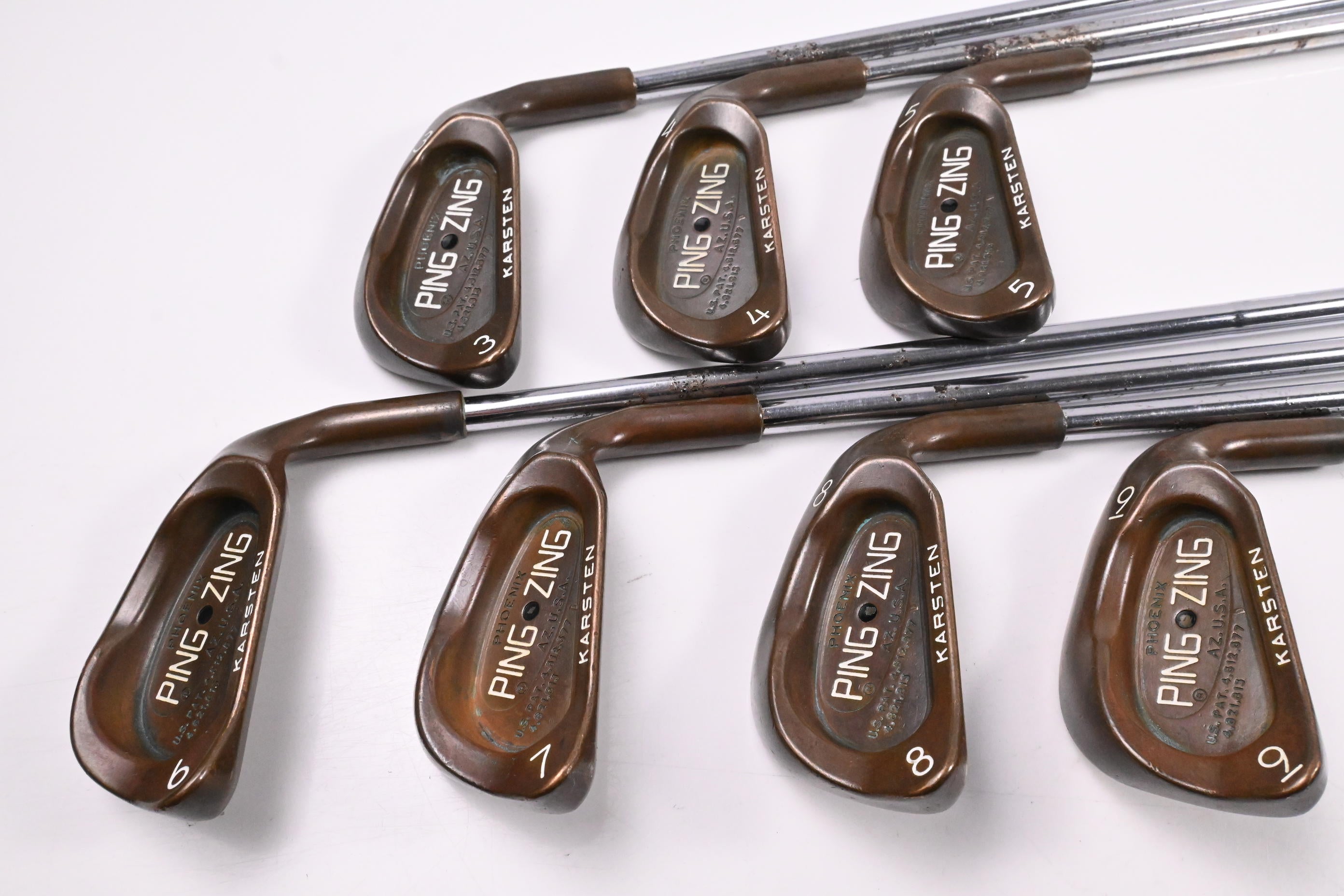 Ping Zing BeCu Irons / 3-9i / Black Dot / Stiff Flex Ping JZ Shafts