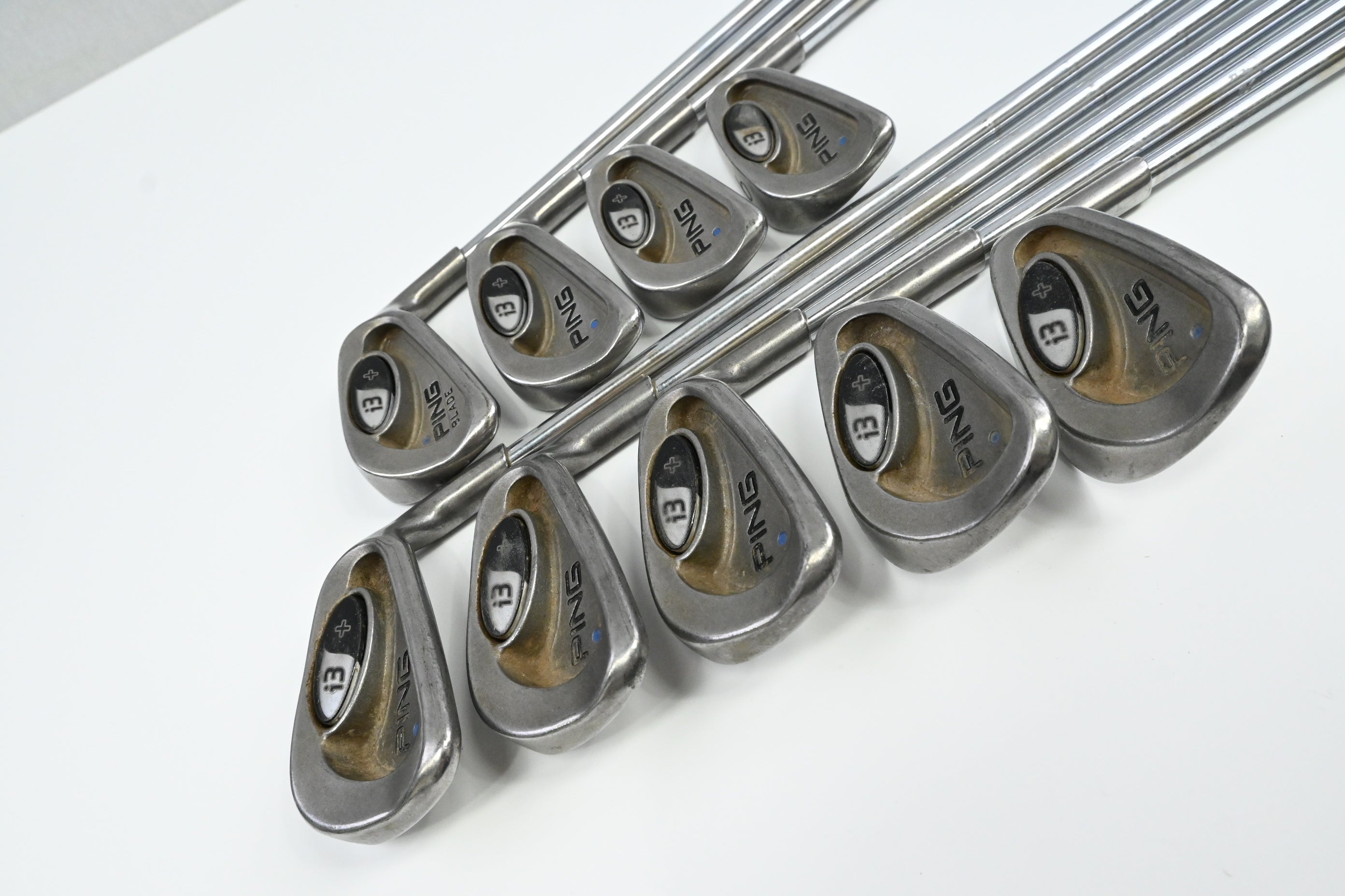 Ping i3+ Irons / 3-PW+SW / Blue Dot / Regular Flex Steel Shafts