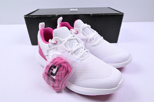 Ladies Footjoy Flex Golf Shoes / UK Size 4.5 / White & Pink