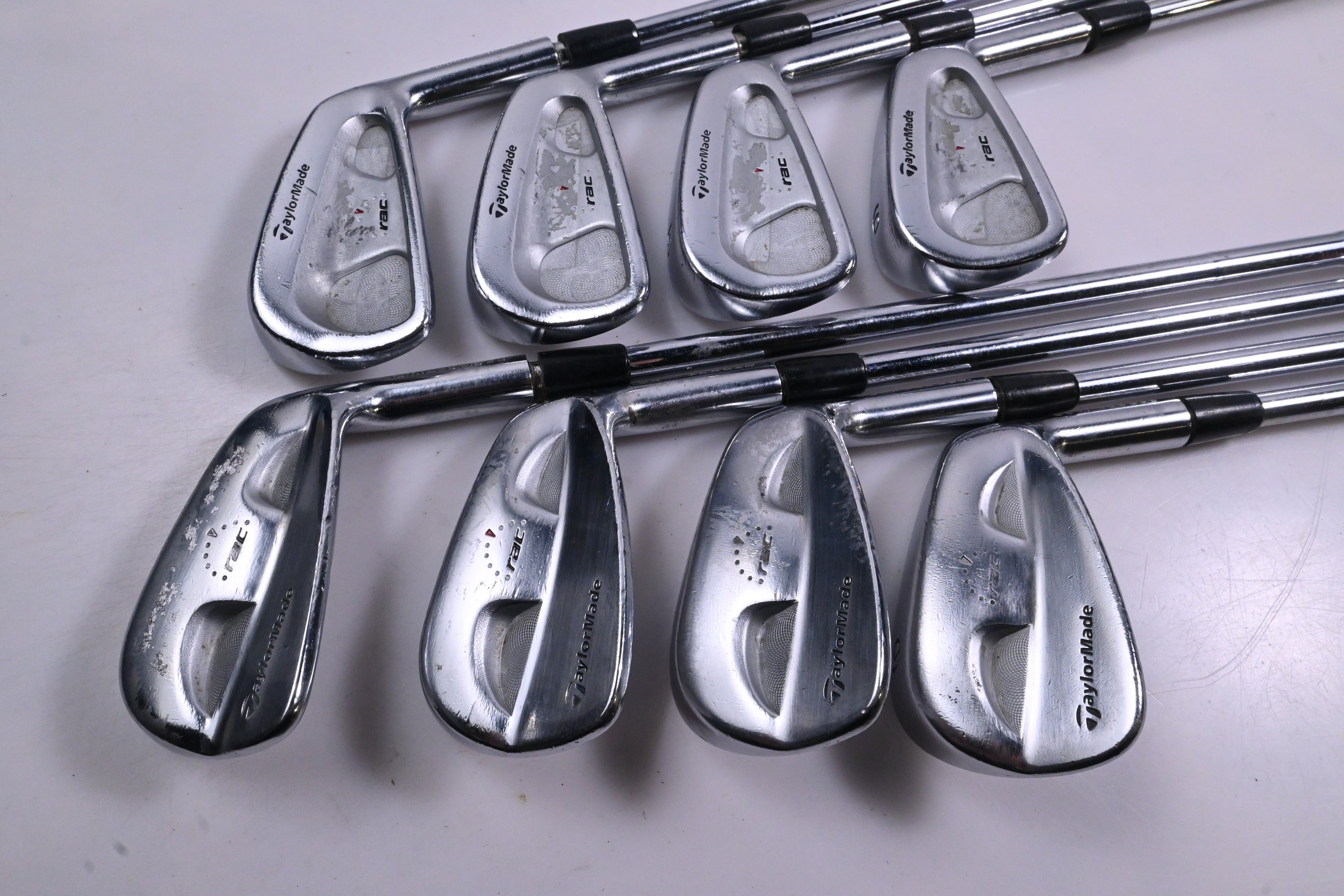 Taylormade RAC CB/MB Coin Forged Irons / 3-PW / Stiff Flex Steel Shafts