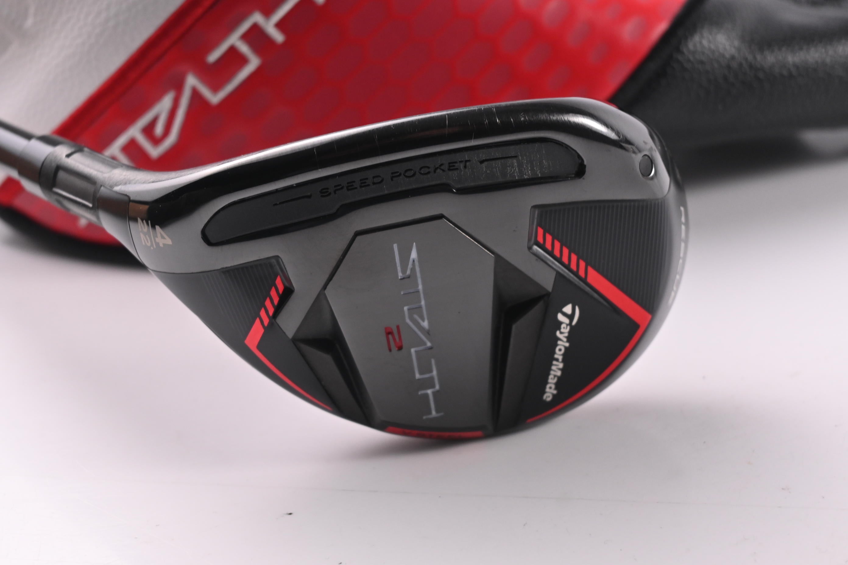 Left Hand Taylormade Stealth 2 #4 Hybrid / 22 Degree / Regular Flex Ventus TR