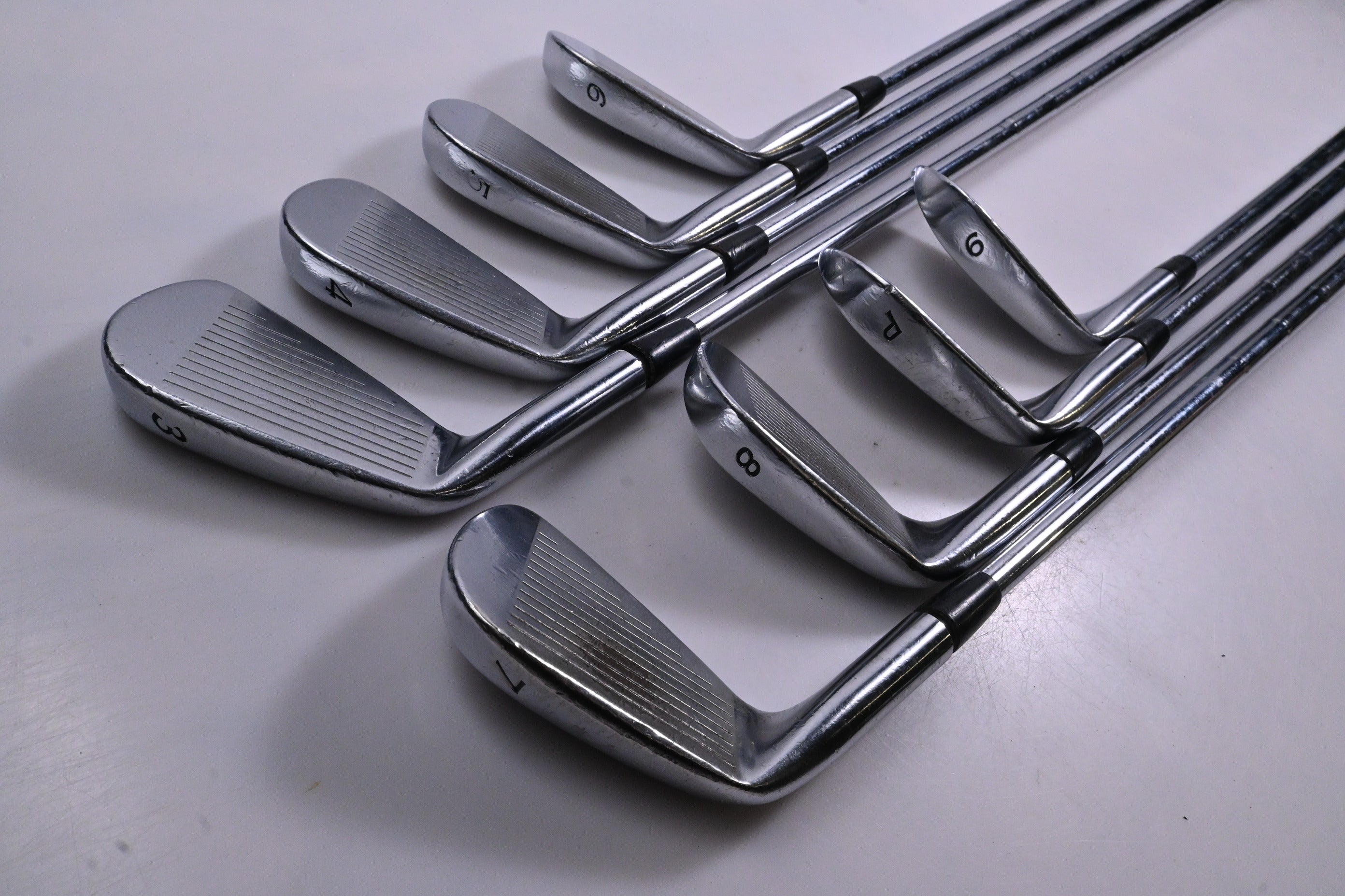Taylormade RAC CB/MB Coin Forged Irons / 3-PW / Stiff Flex Steel Shafts