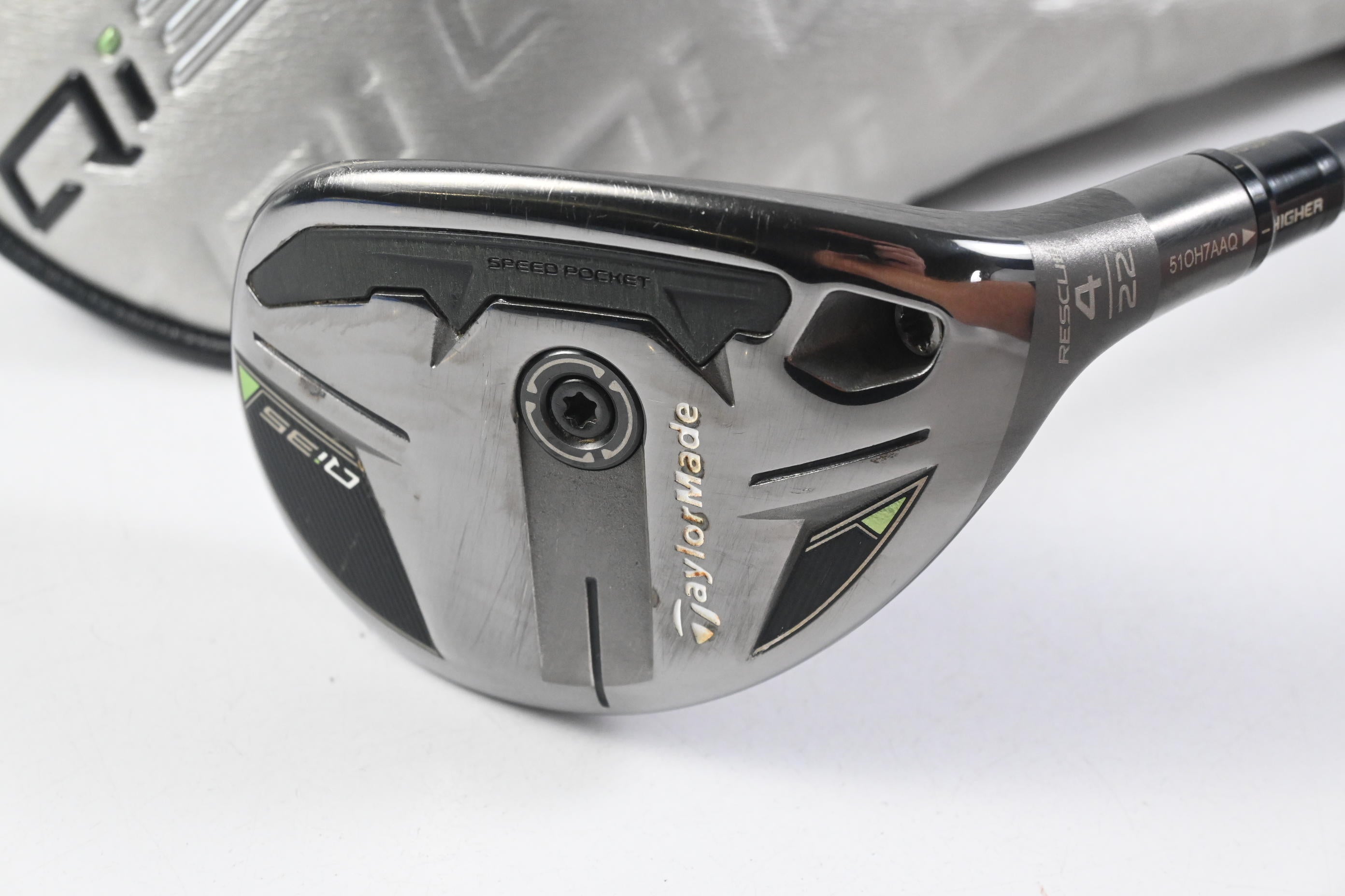 Taylormade Qi35 #4 Hybrid / 22 Degree / X-Flex Kai'li Dark Waves Blue 95 Shaft
