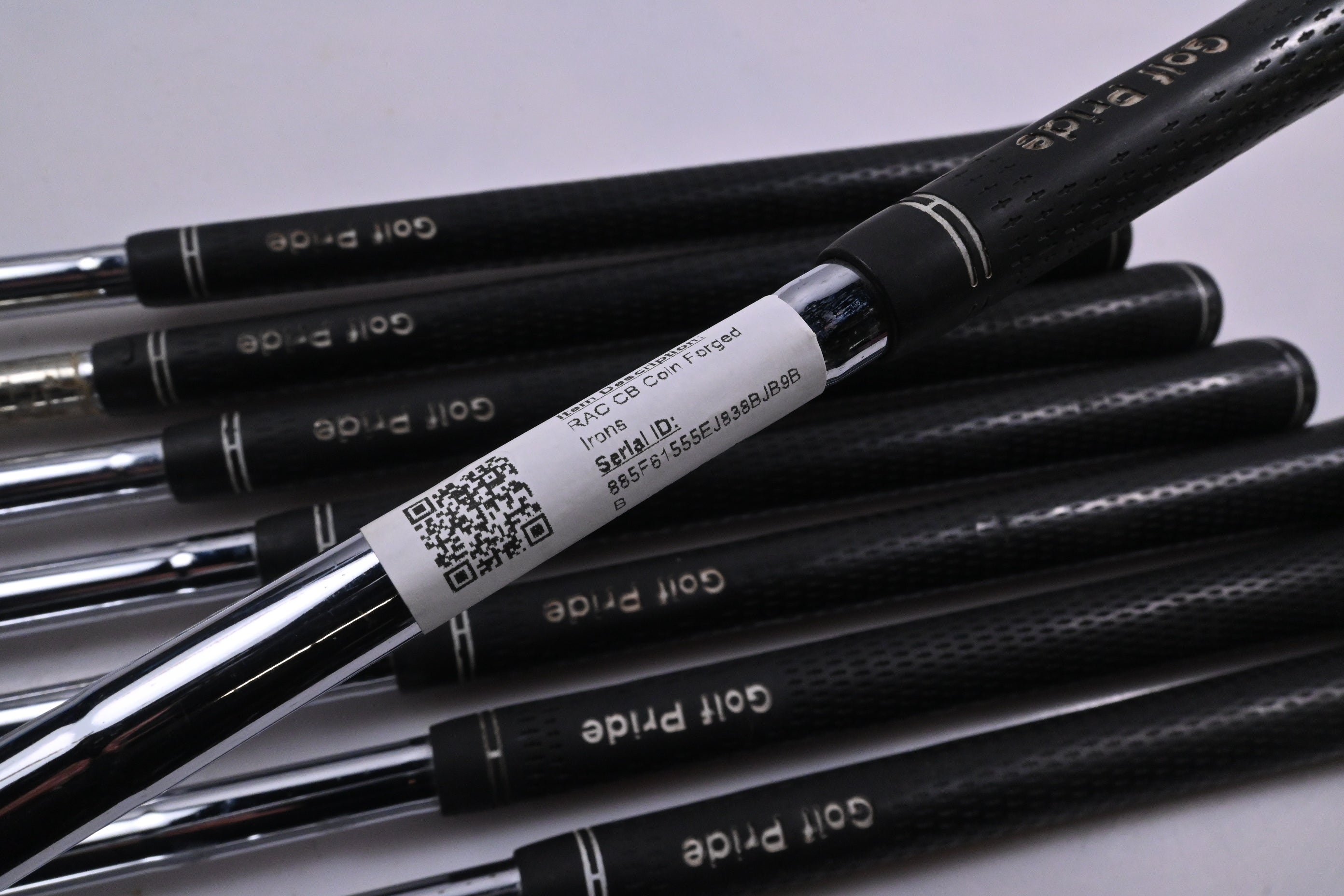 Taylormade RAC CB/MB Coin Forged Irons / 3-PW / Stiff Flex Steel Shafts