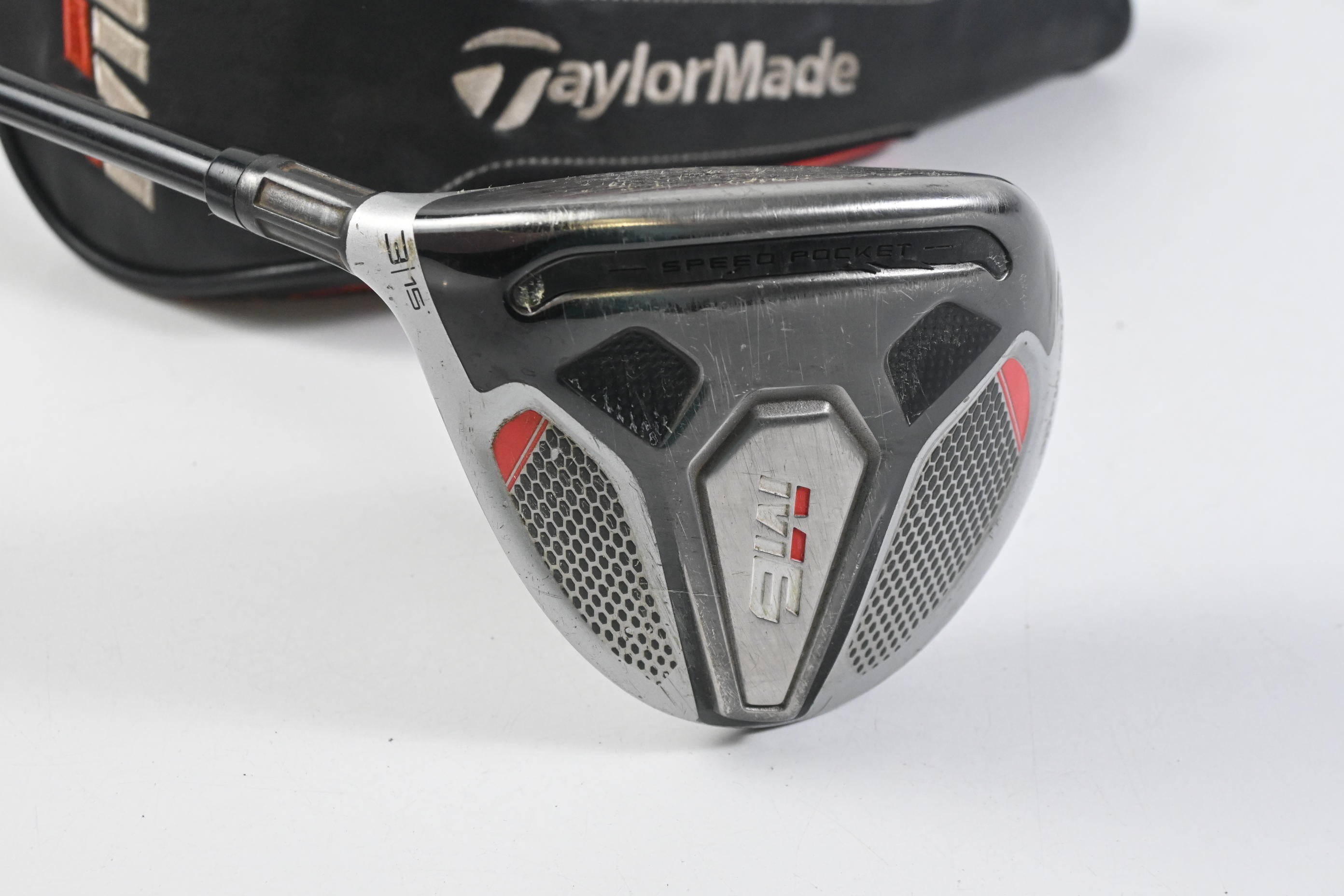 Left Hand Taylormade M6 #3 Wood / 15 Degree / Regular Flex Atmos Red 5 Shaft