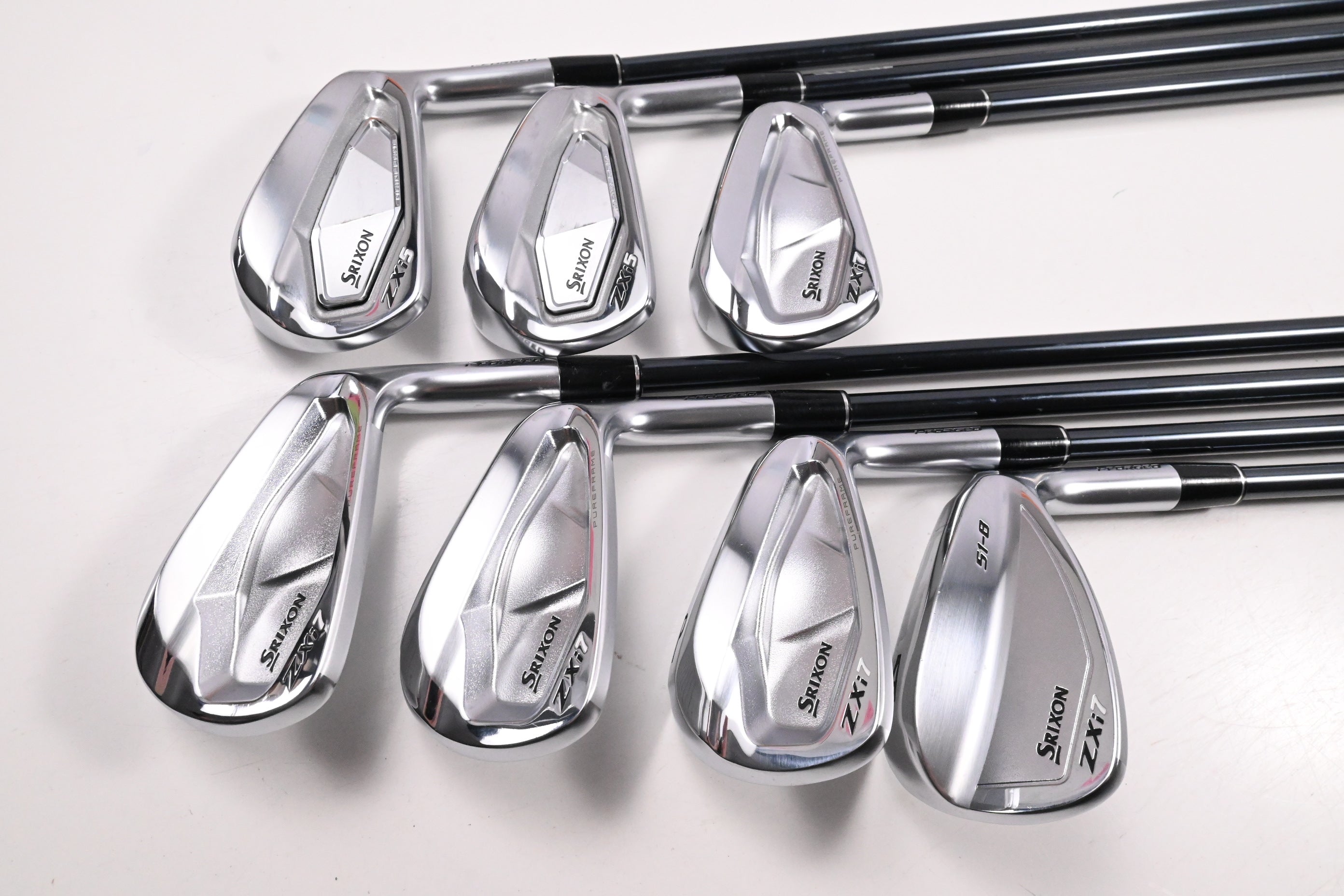 Srixon ZXi7/ZXi5 Combo Irons / 5-PW+AW / Senior Flex UST Recoil Dart 65 Shafts