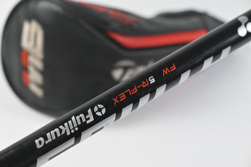 Left Hand Taylormade M6 #3 Wood / 15 Degree / Regular Flex Atmos Red 5 Shaft