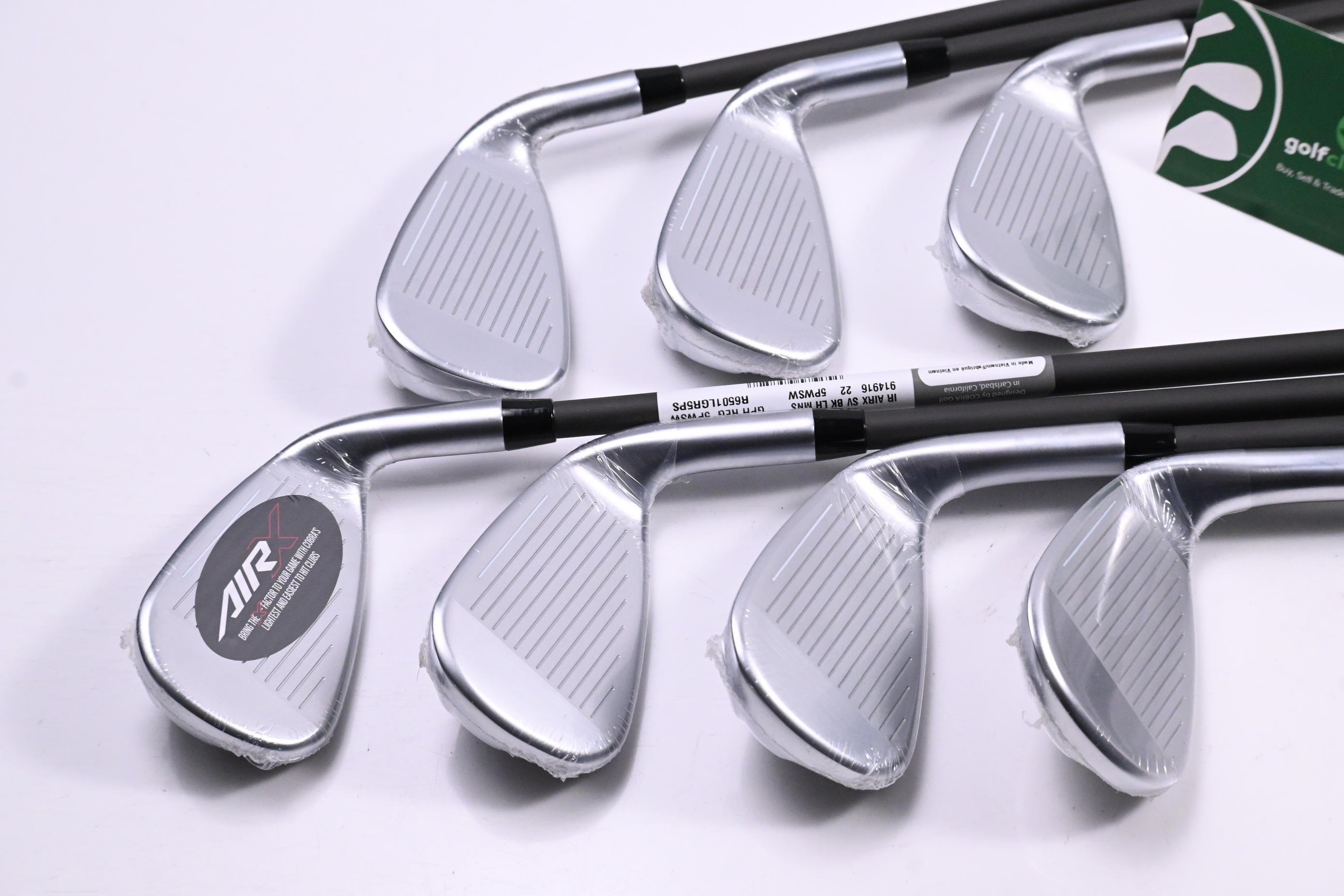 Left Hand Cobra Air-X Irons / 5-PW+SW / Regular Flex Cobra Ultralite 50 Shafts