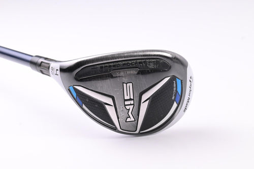Left Hand Taylormade SIM Max #4 Hybrid / 22 Degree / Stiff Flex Ventus Blue 7