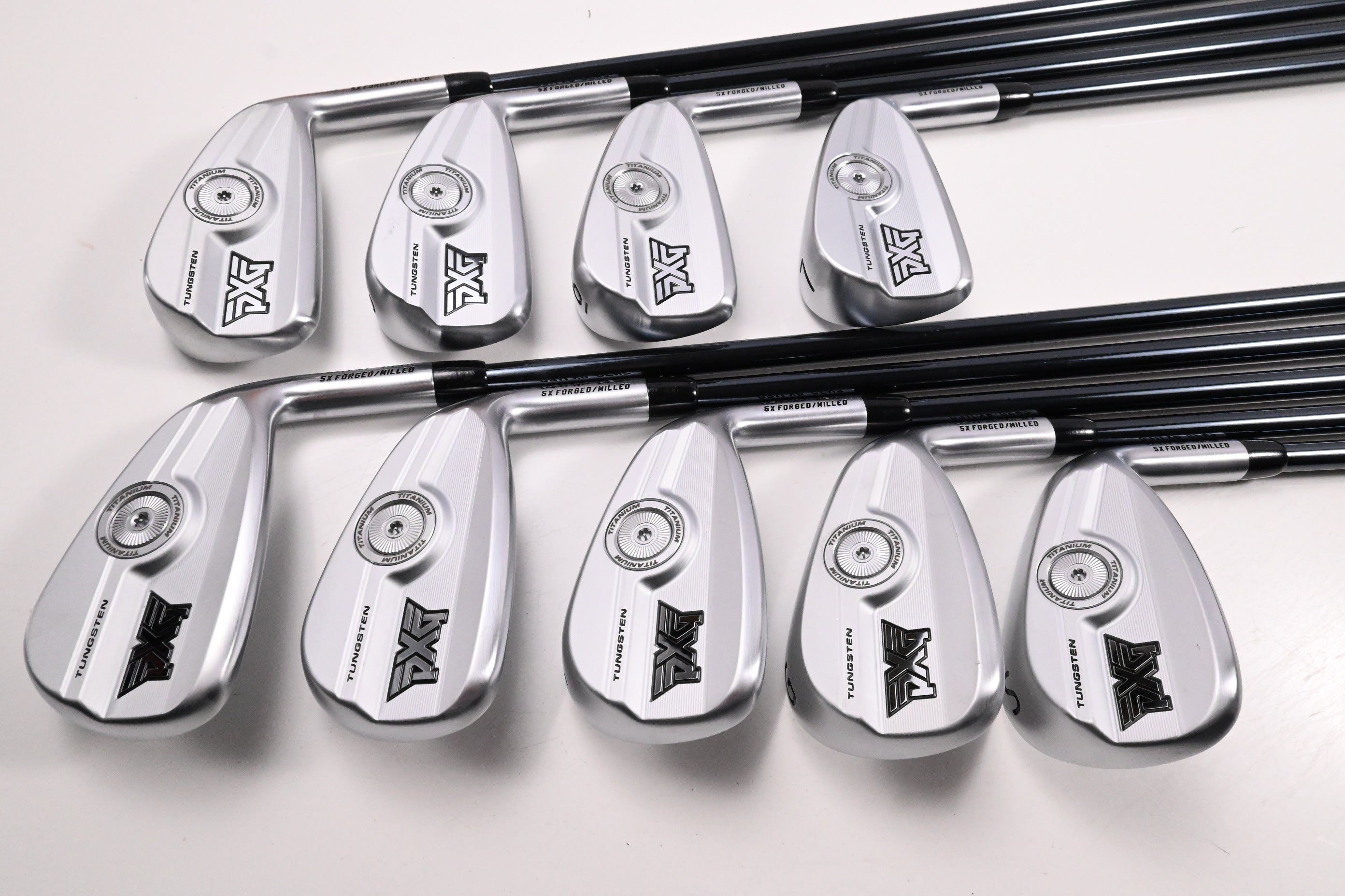 PXG 0311 XP Gen7 Irons / 4-PW+GW+SW / Stiff Flex UST Recoil Dart 75 Shafts