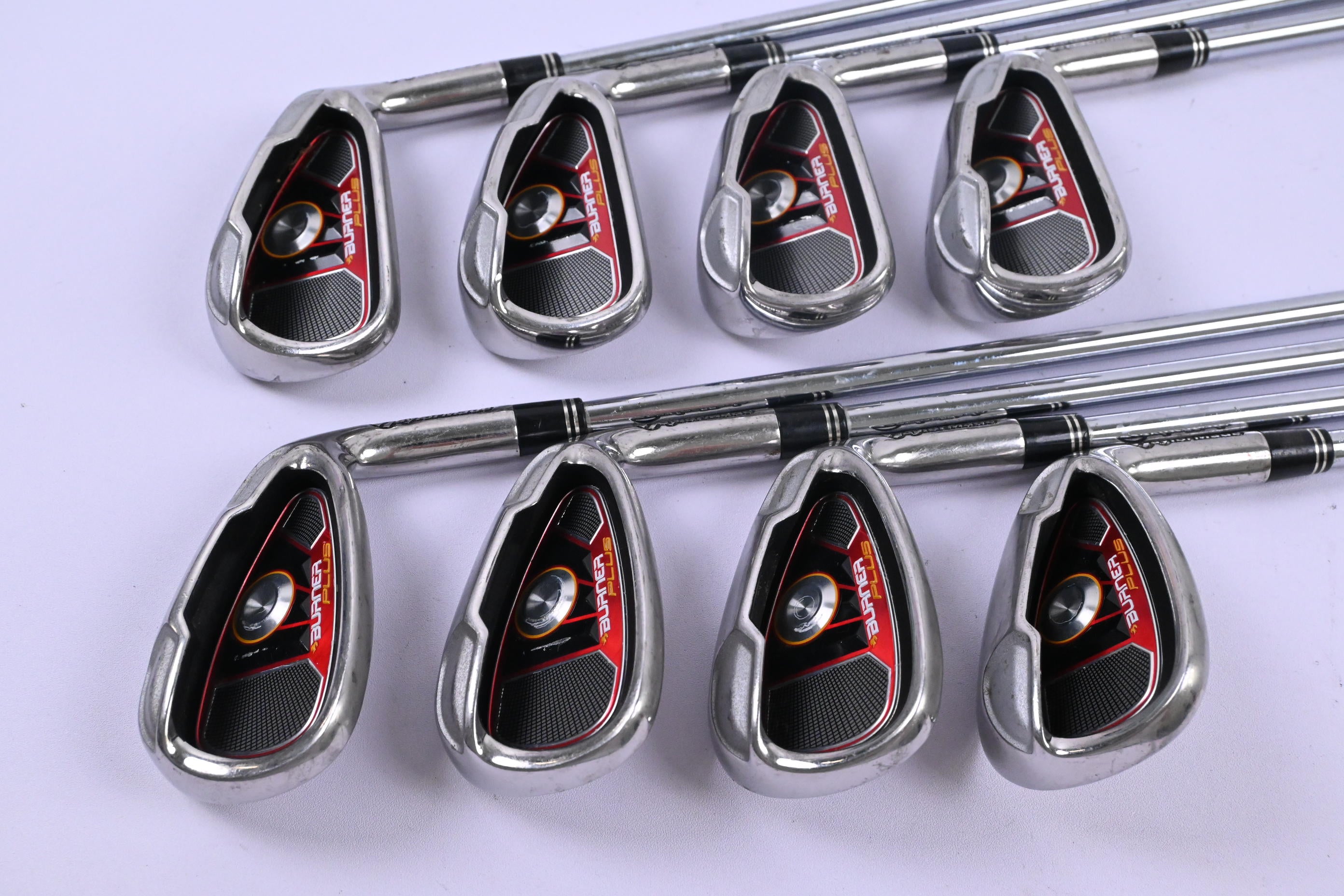 Taylormade Burner Plus Irons / 4-PW+SW / Regular Flex Burner 85 Shafts