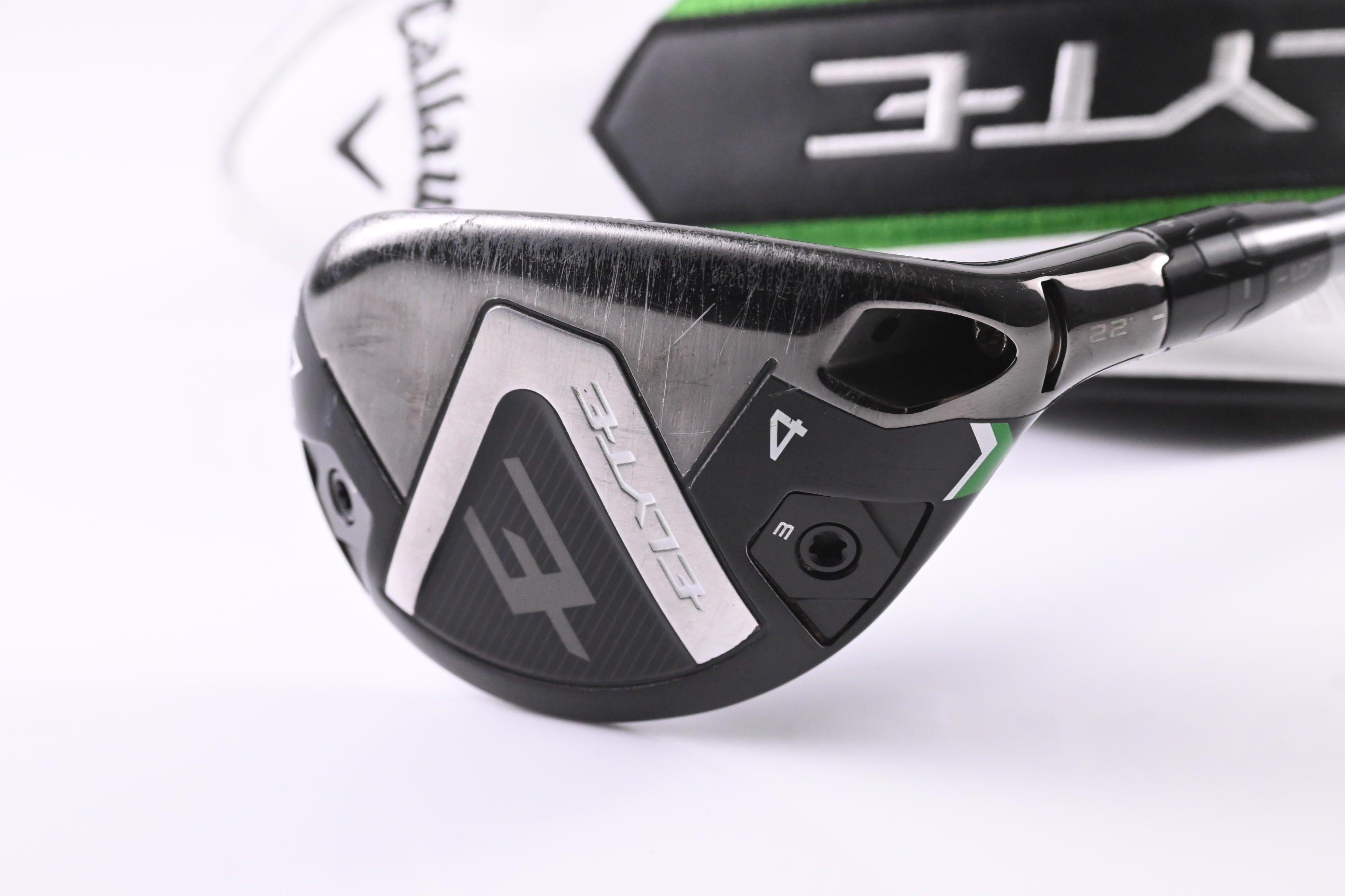Callaway Elyte #4 Hybrid / 22 Degree / Stiff Flex Project X Denali Charcoal 60