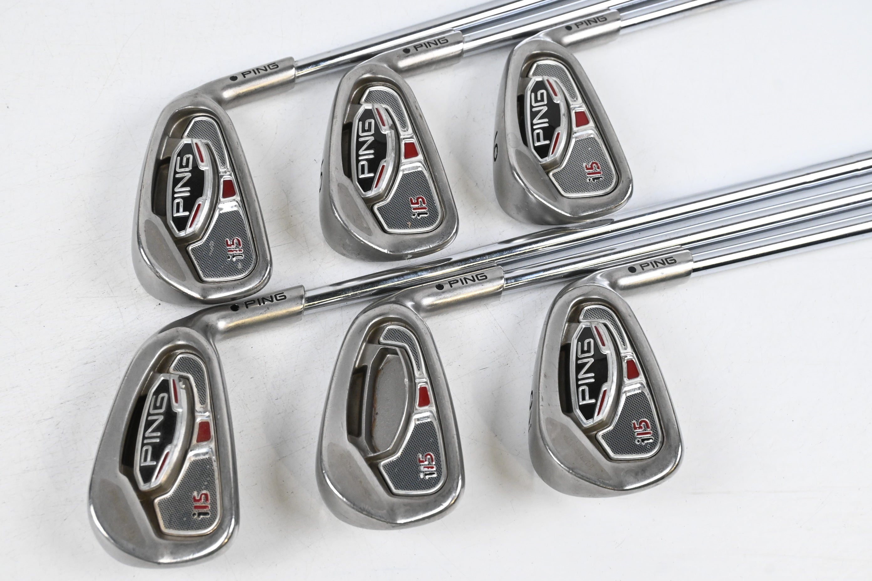 Ping i15 Irons / 4-9i / Black Dot / Stiff Flex Ping AWT Shafts